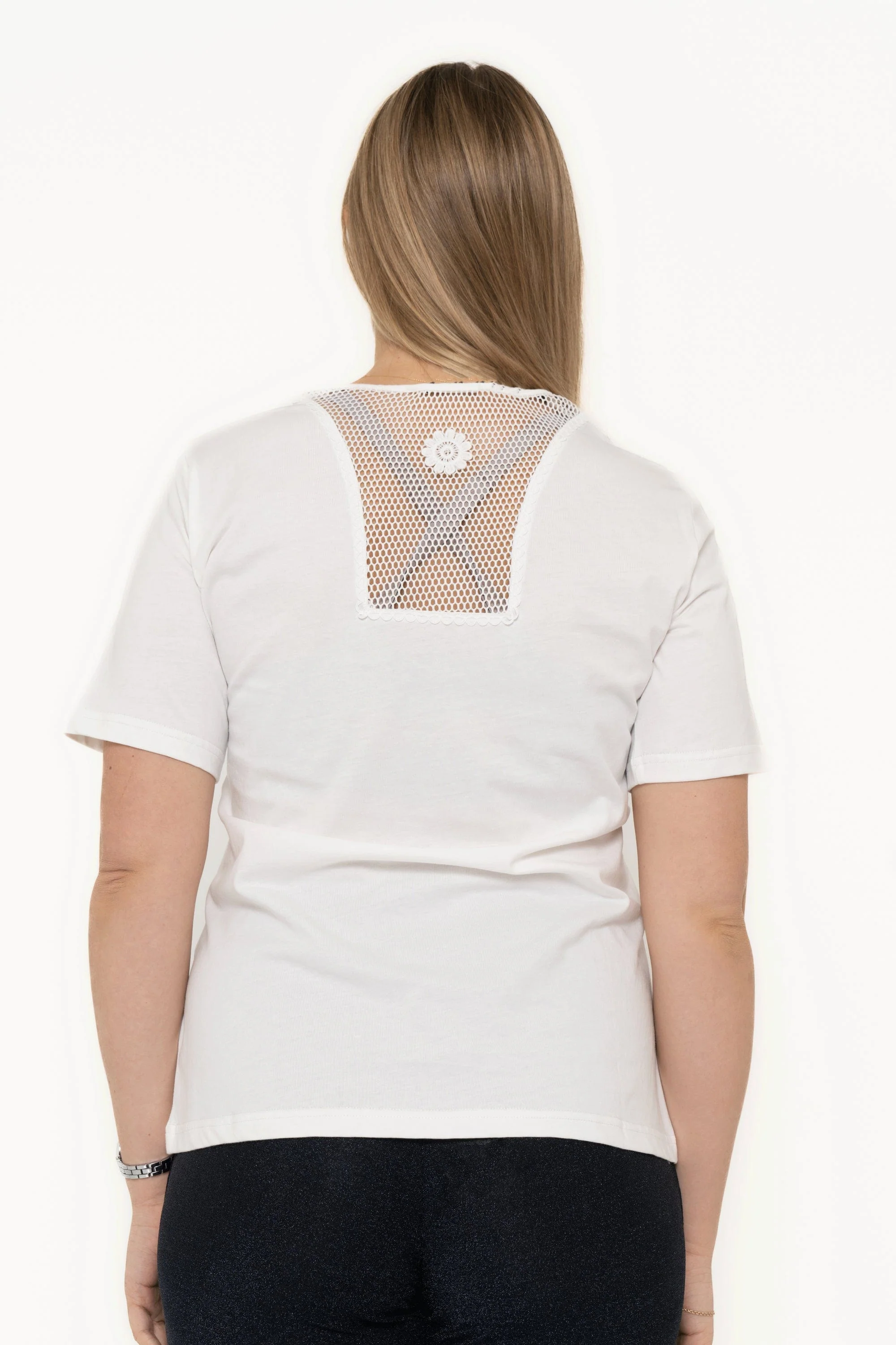 Cotton Plain Short Sleeve T-Shirt - Image 3