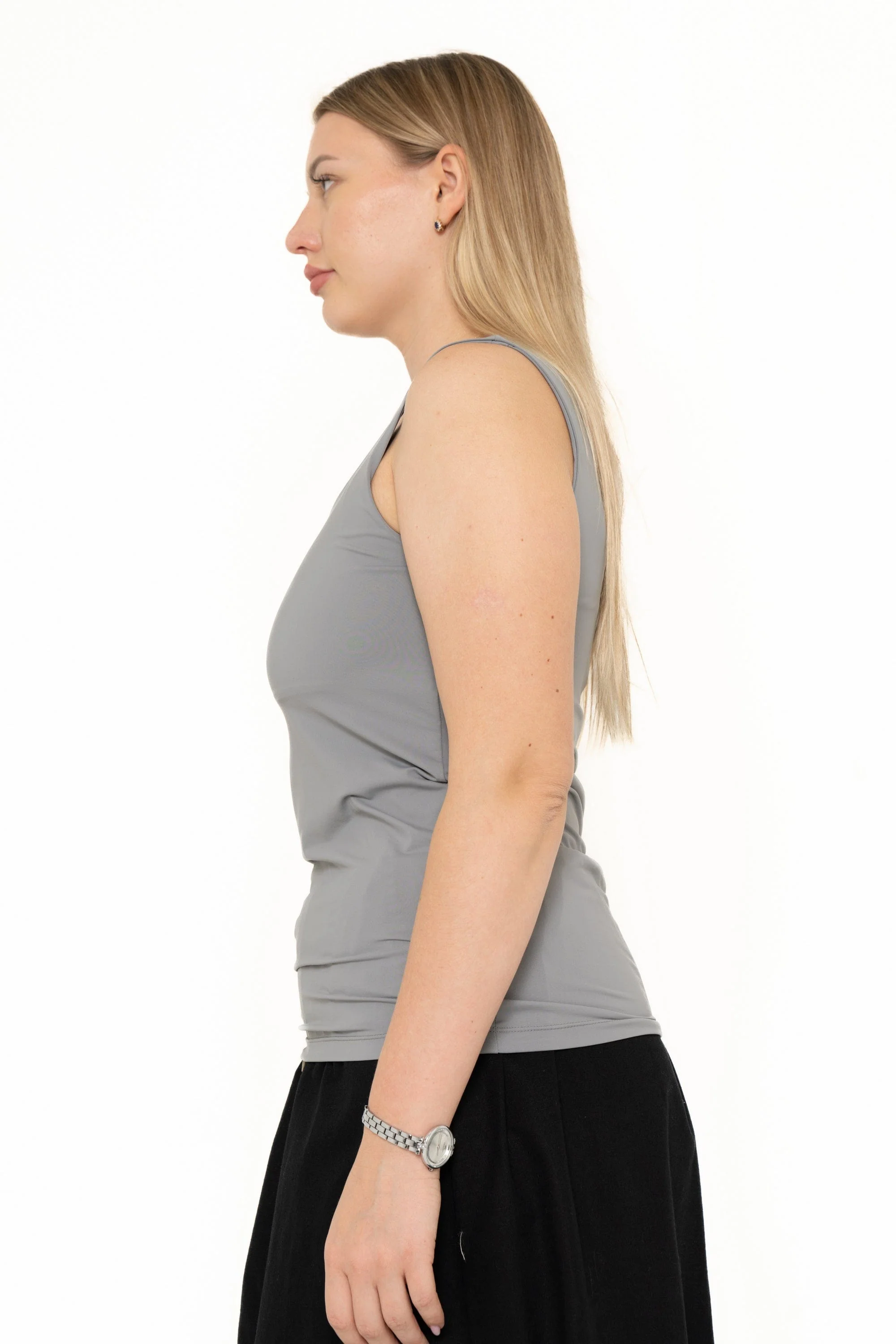 Plain Tank Top With Straps - Image 11