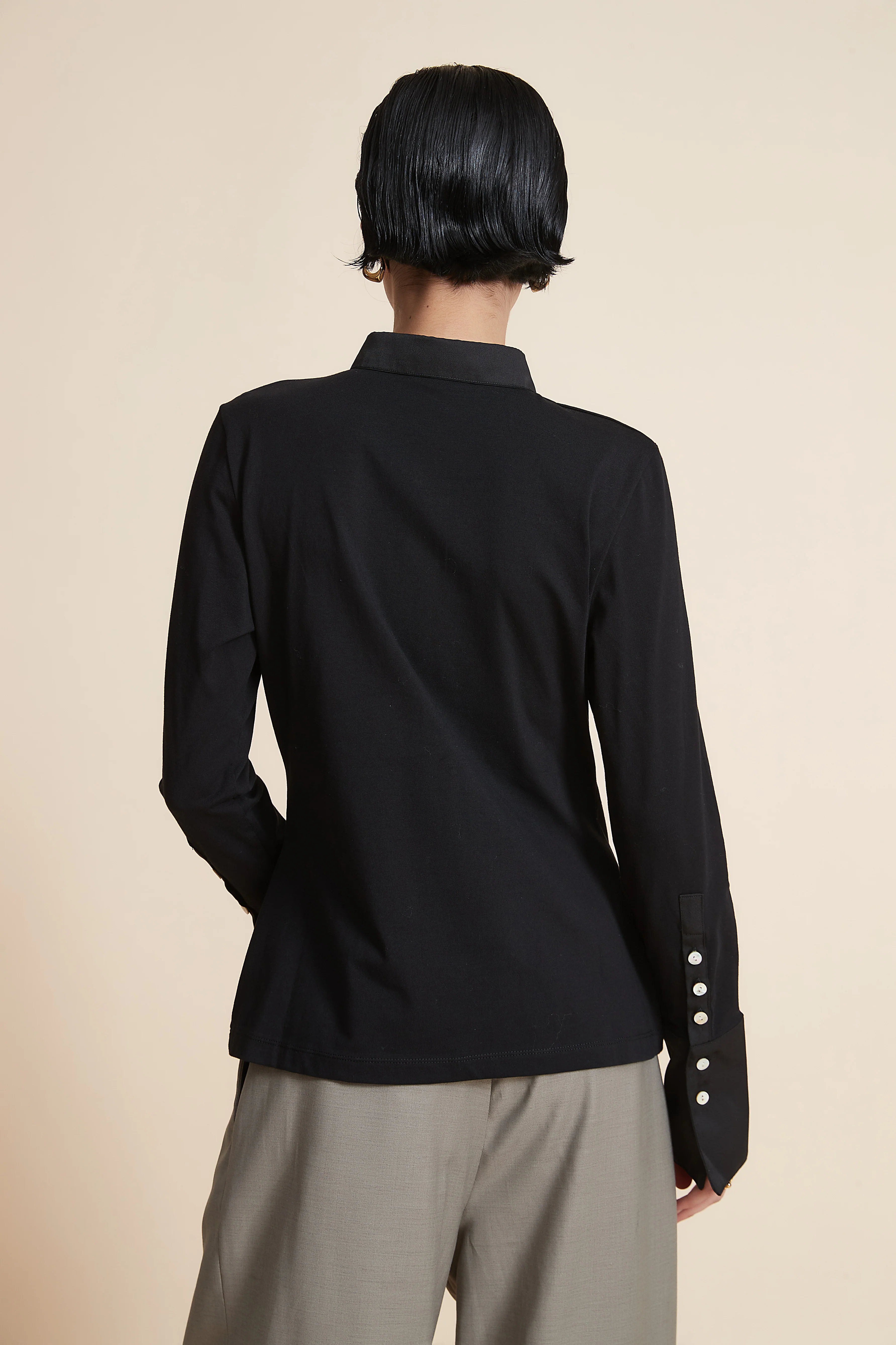 Long-sleeve blouse with a collar - Image 10
