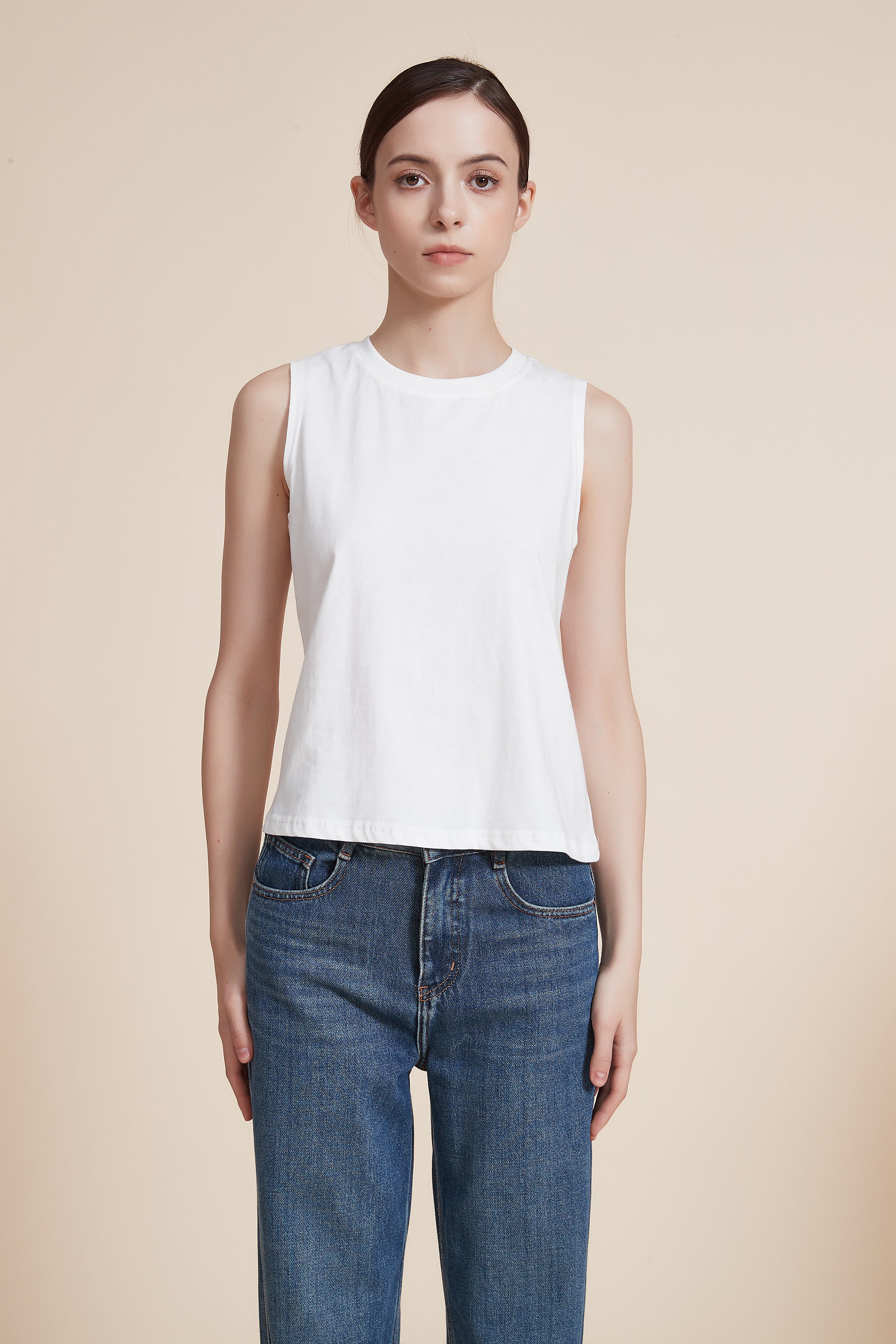 Plain Blouse with Round Neck - Image 12