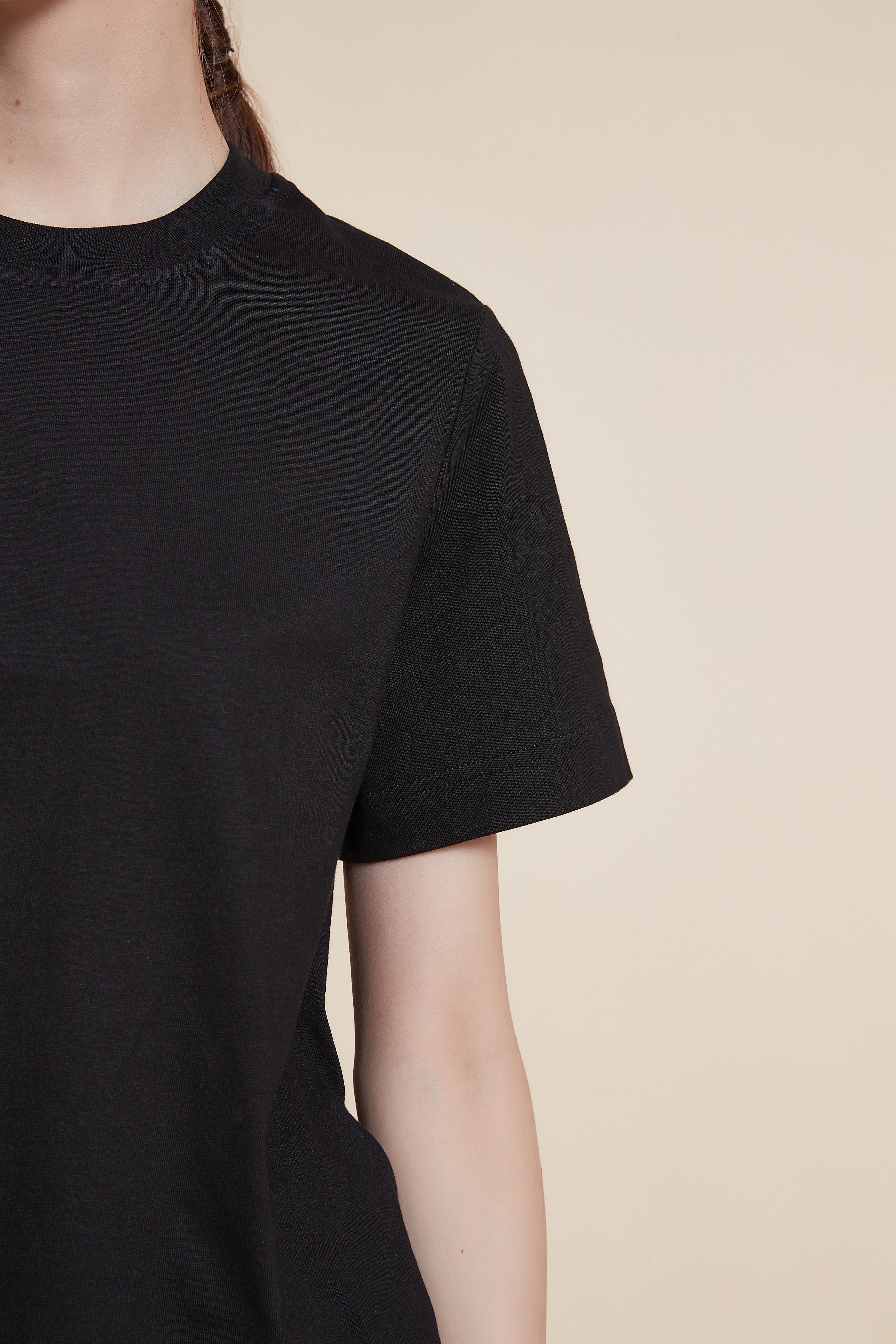 Short Sleeve Plain Top with Round Neck - Image 10