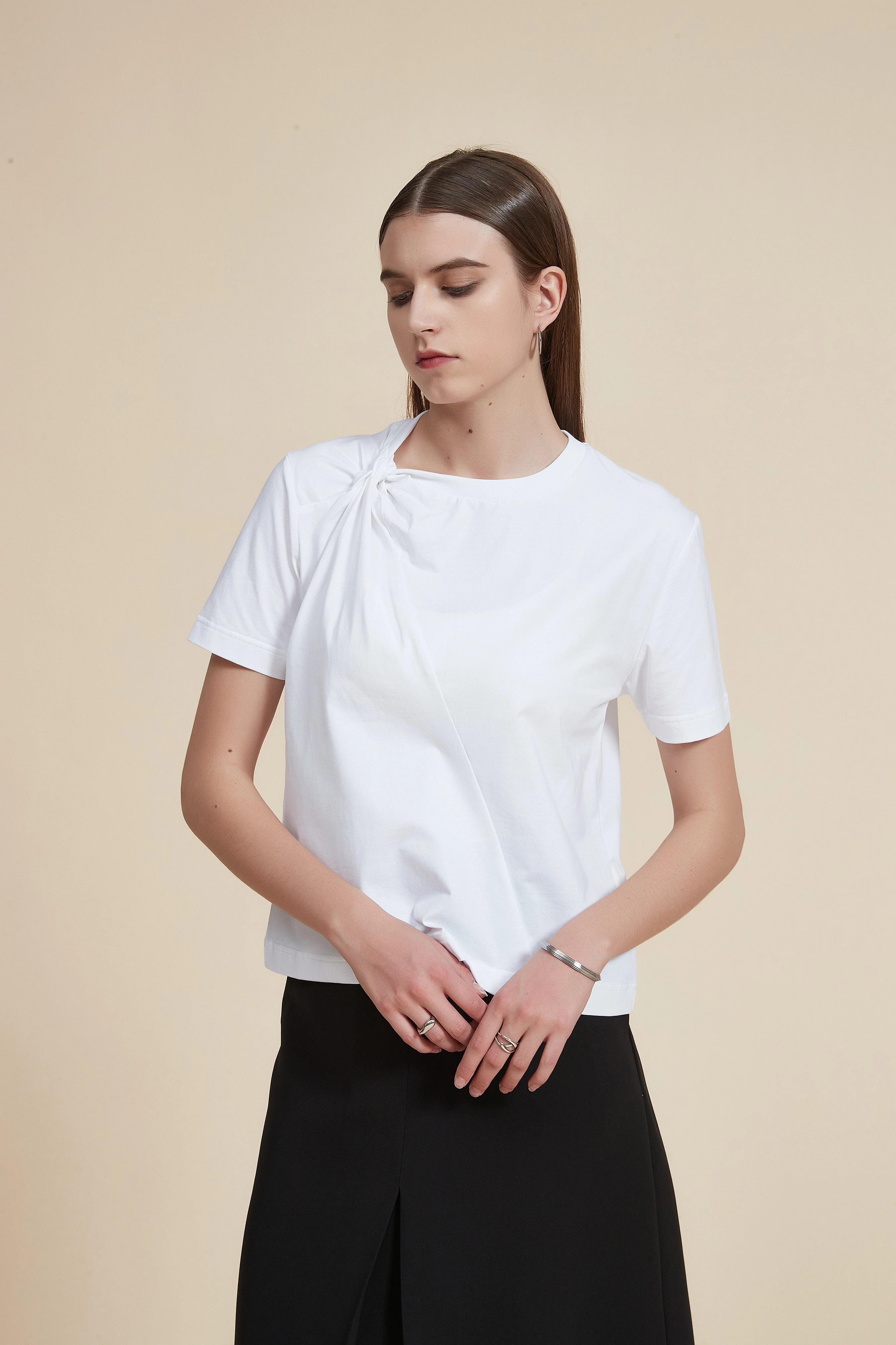 Plain Half Sleeve Blouse