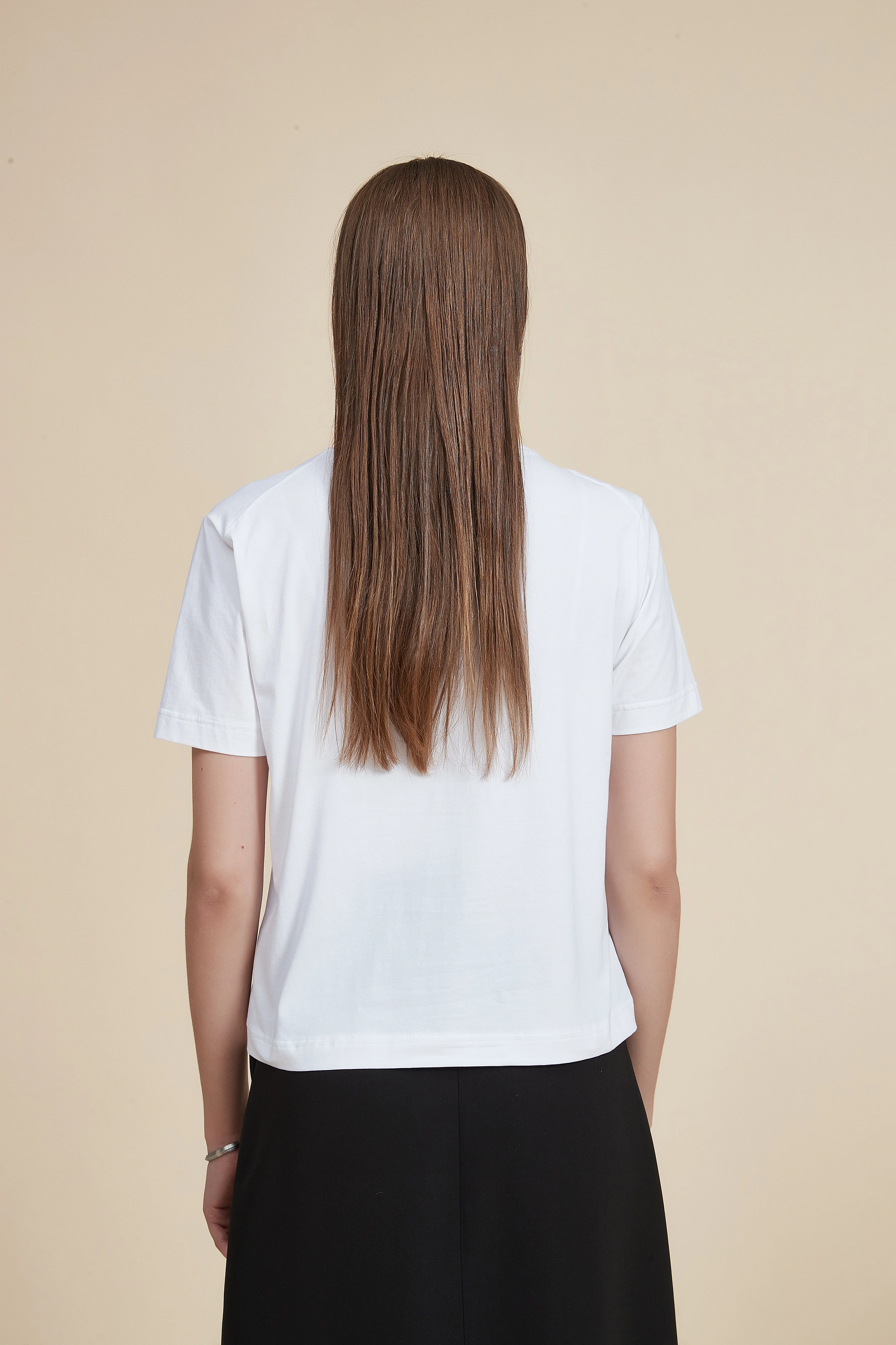 Plain Half Sleeve Blouse - Image 6