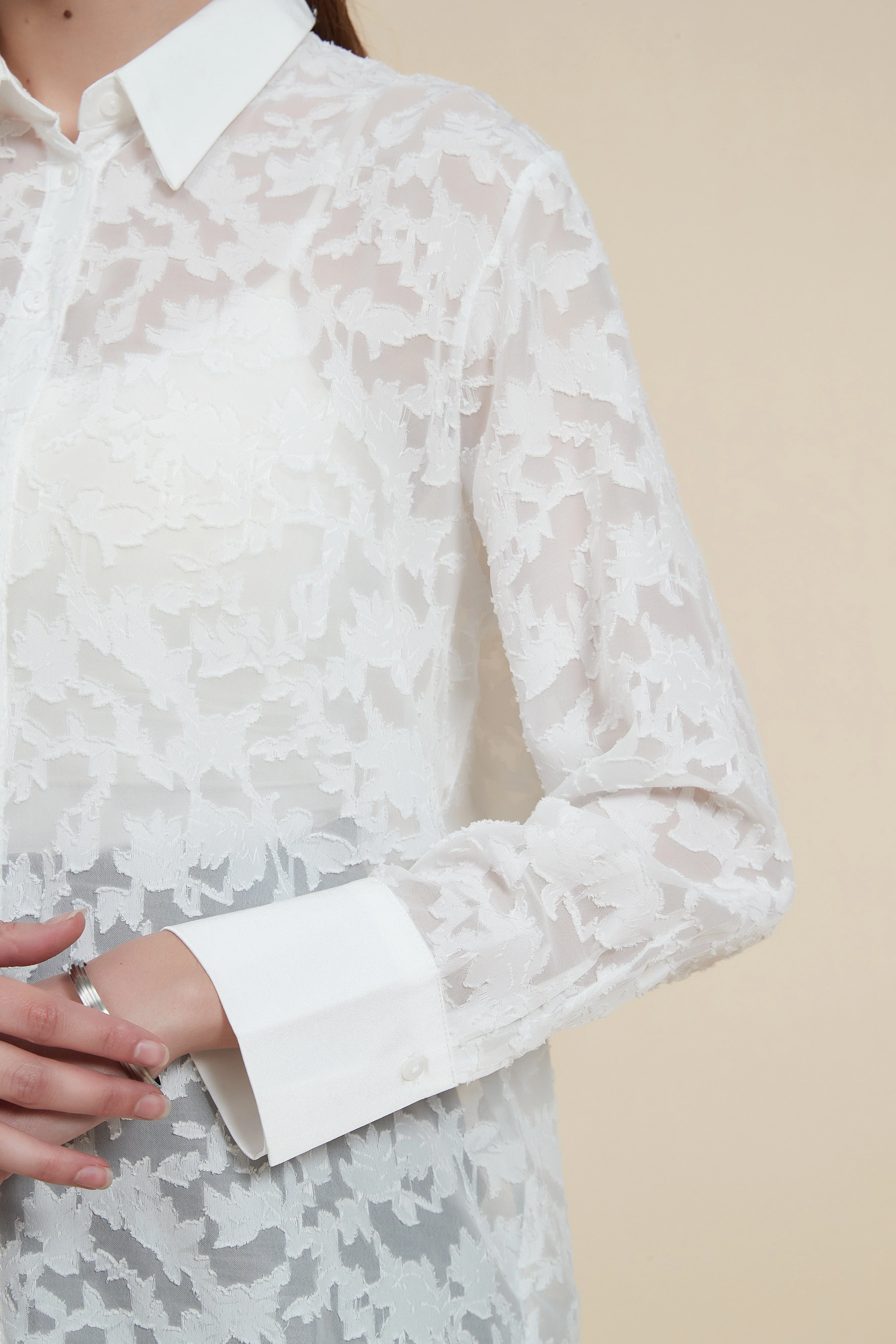 Long Sleeve Shirt Blouse - Image 3