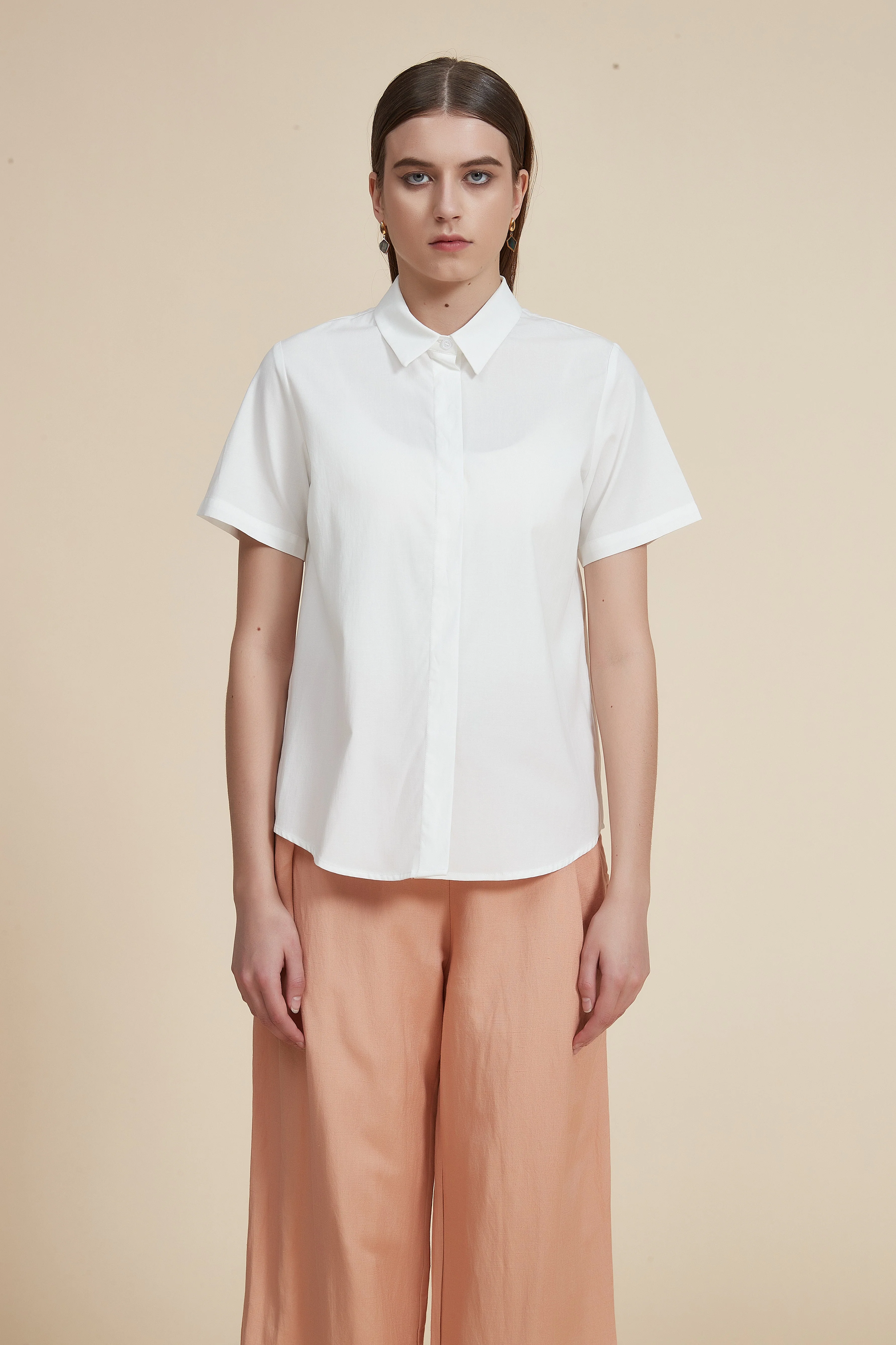 Plain half sleeve shirt - Image 2