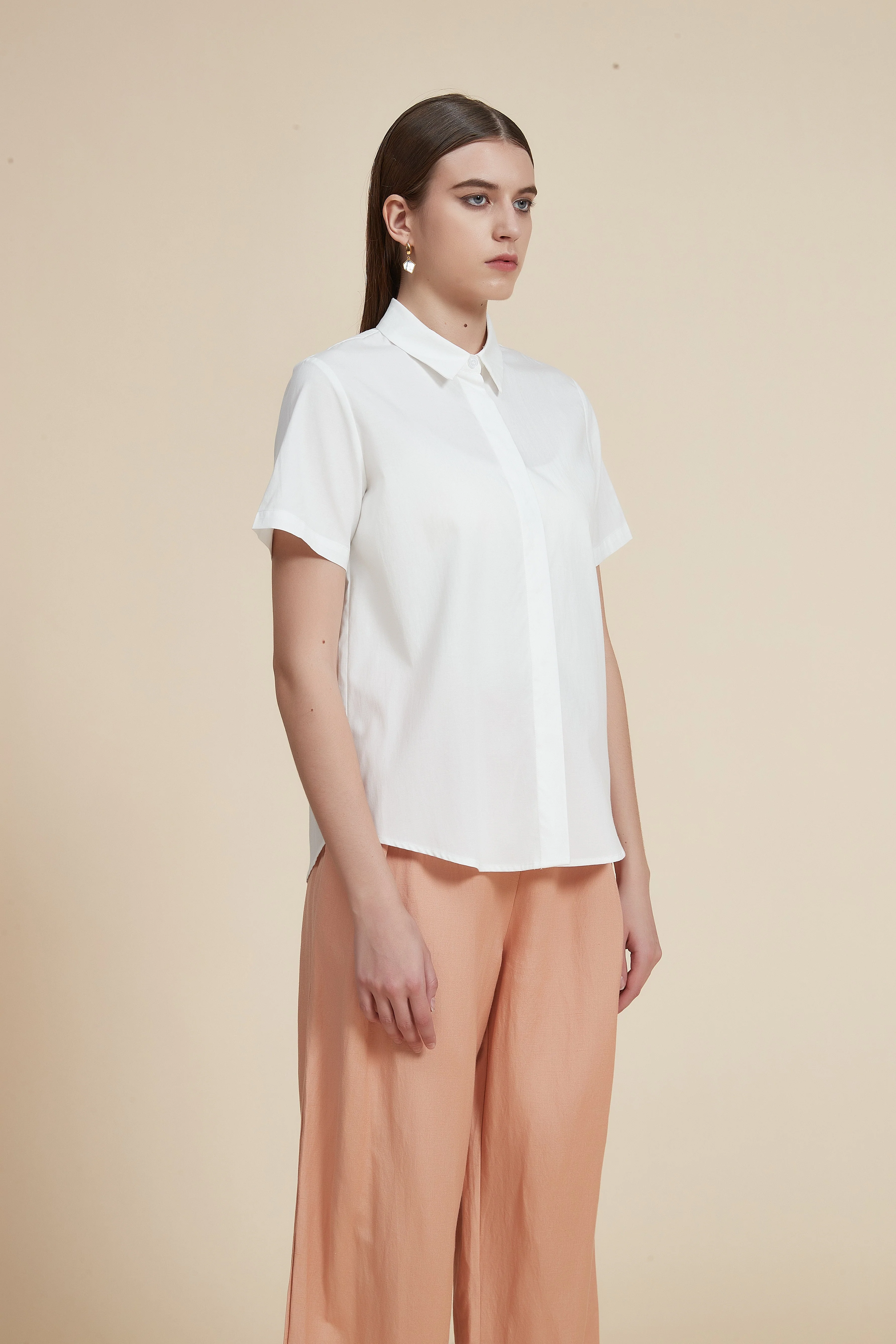 Plain half sleeve shirt - Image 5