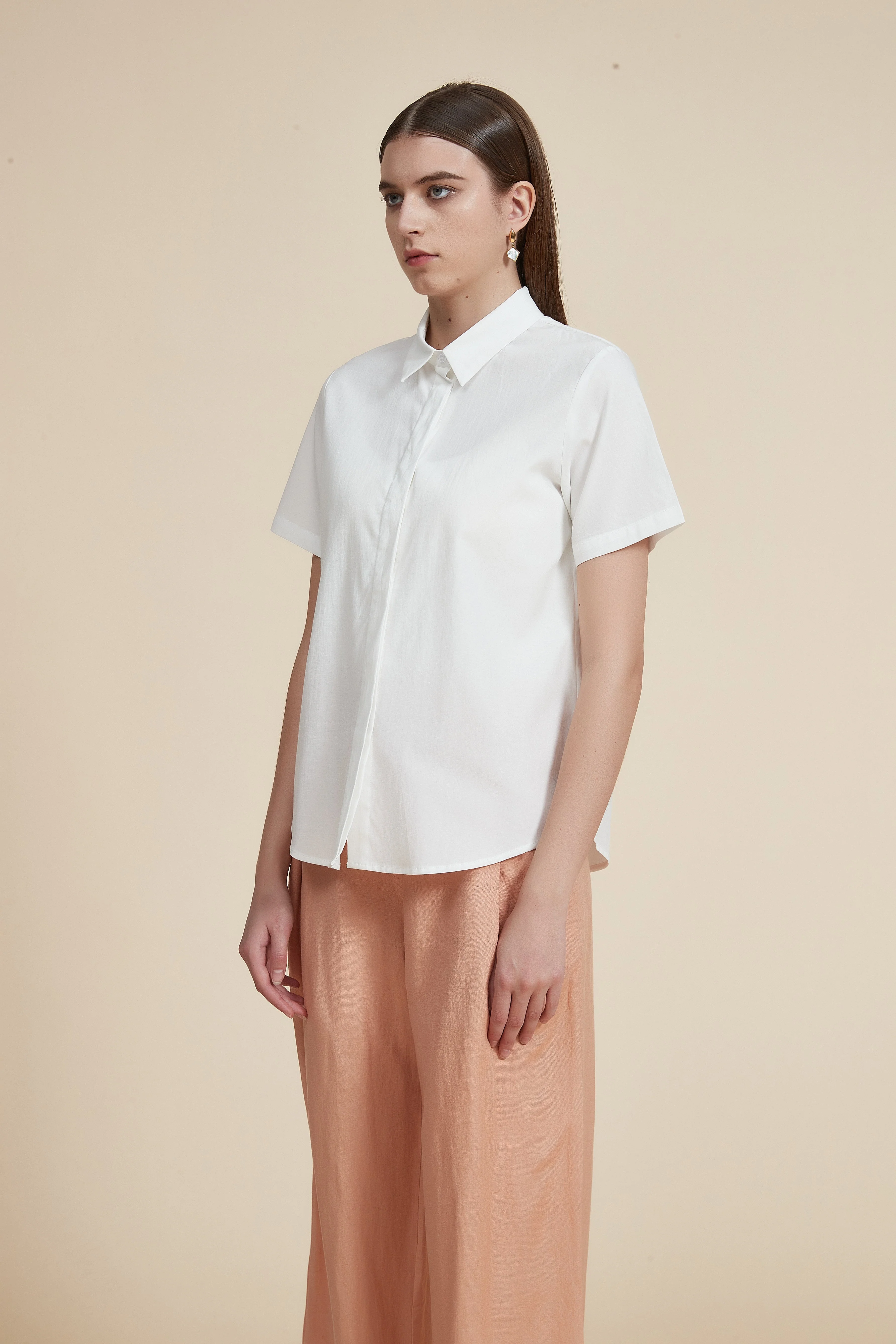 Plain half sleeve shirt - Image 6