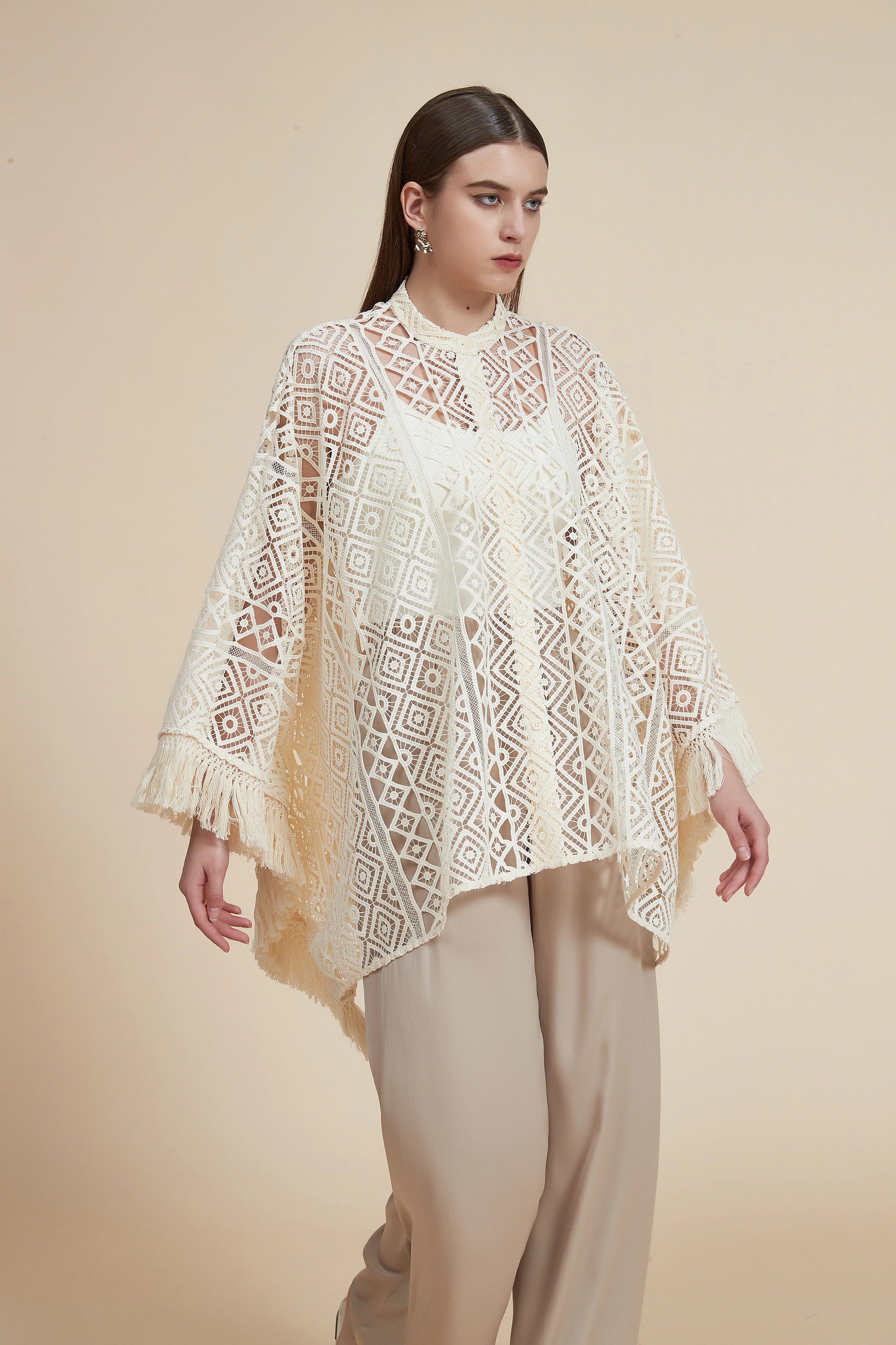 Top with Cap Sleeves and Round Neck
