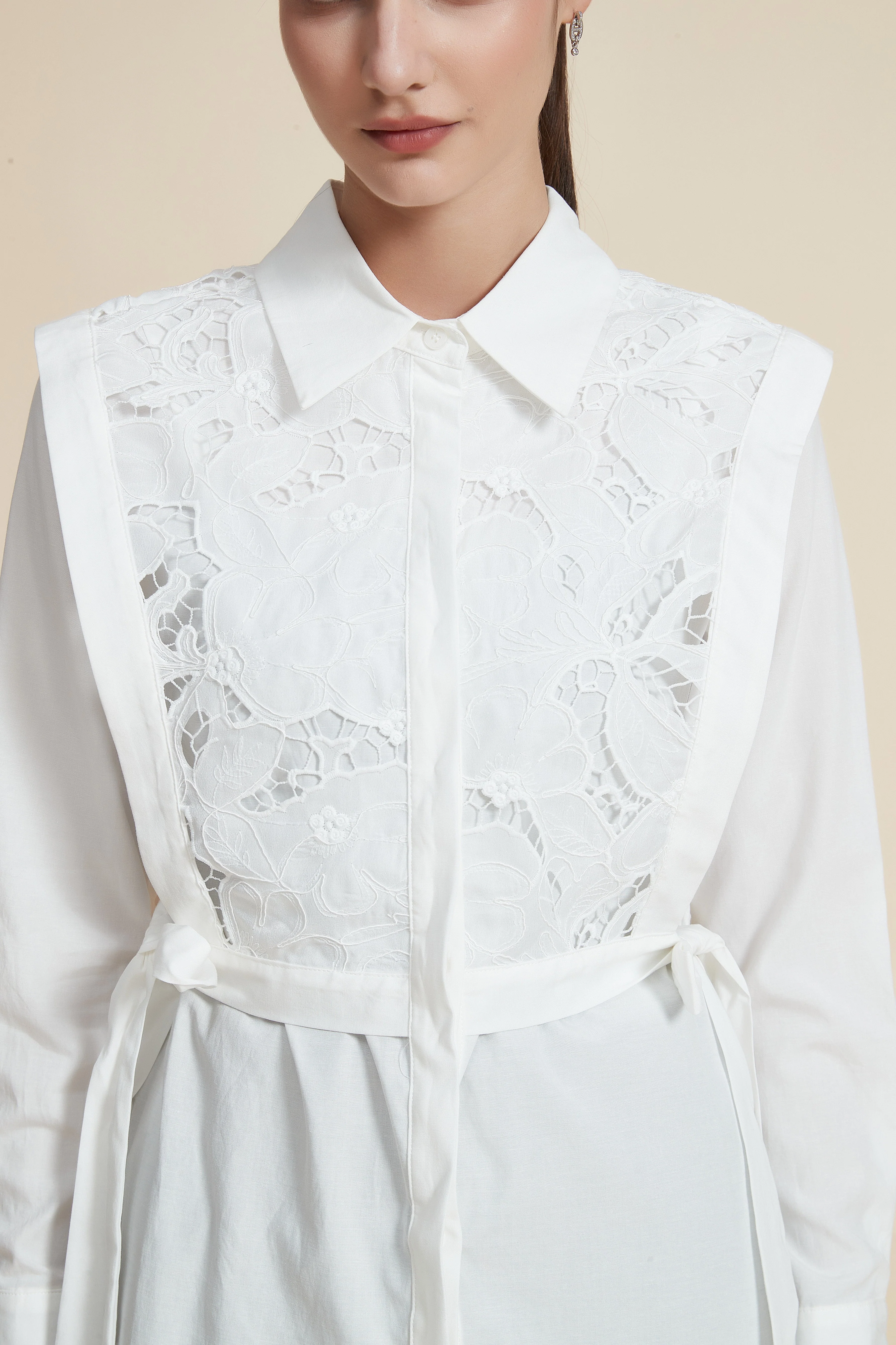 Long-sleeve collared blouse - Image 3