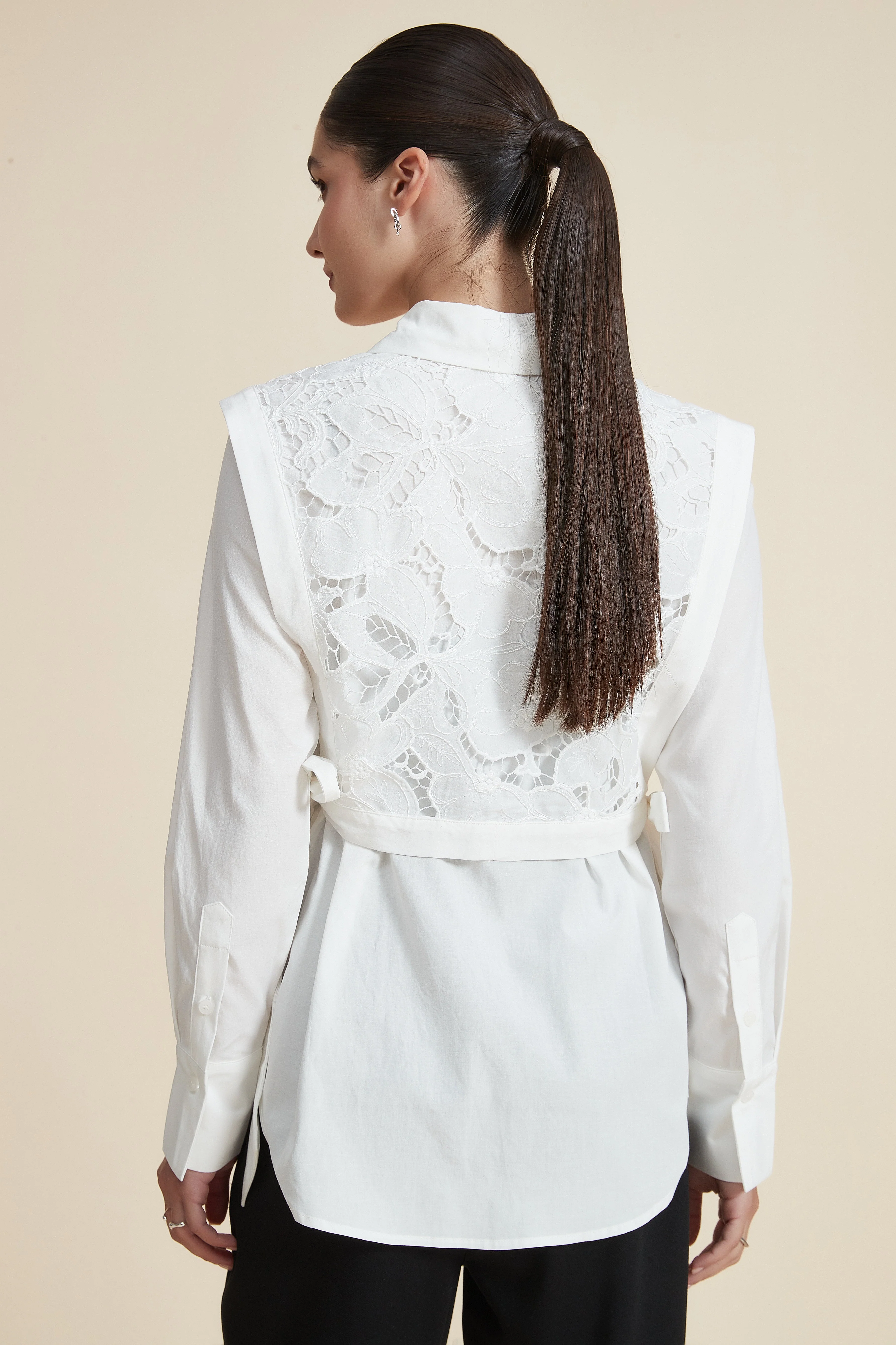 Long-sleeve collared blouse - Image 5