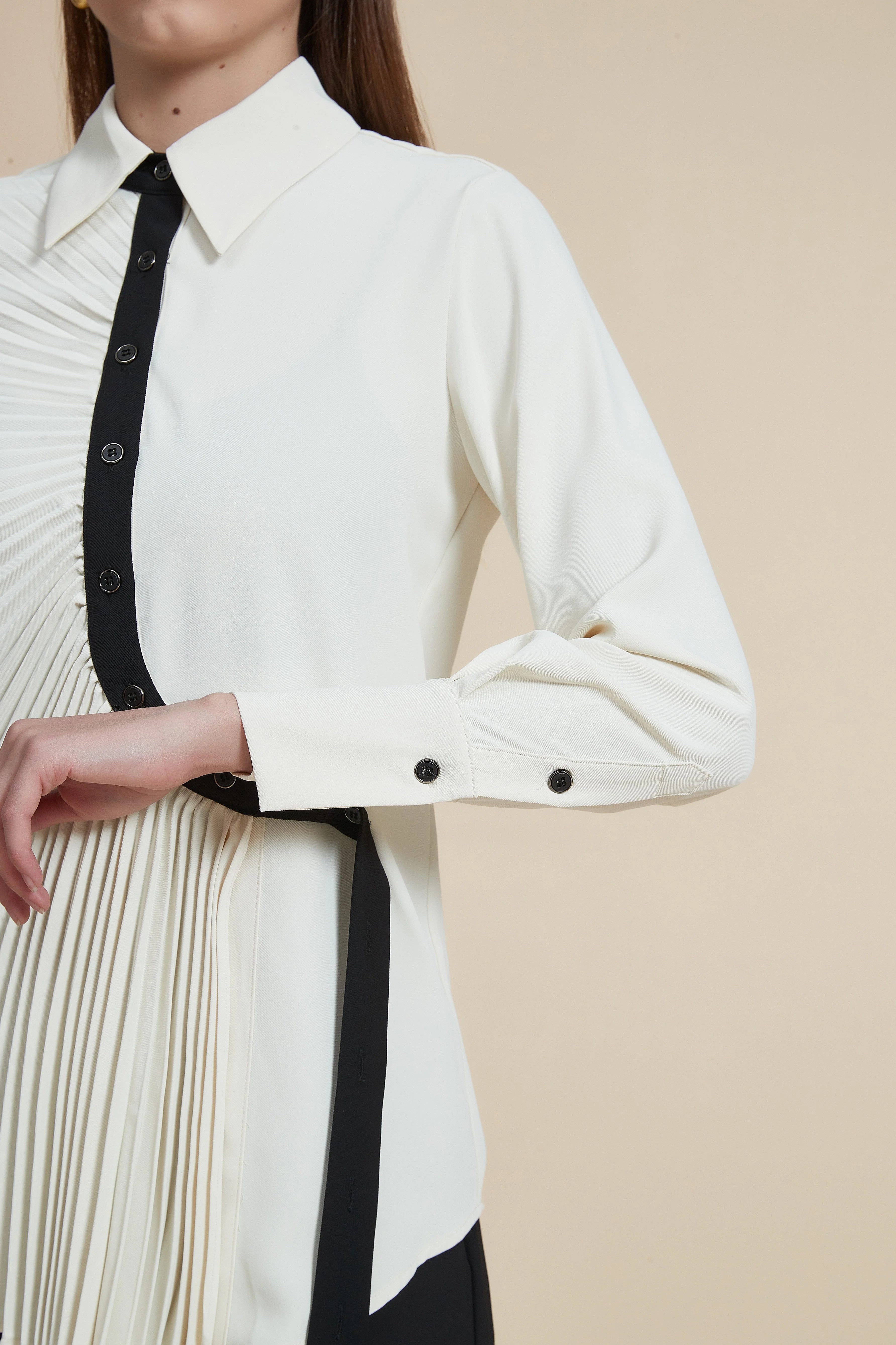 Ruffled long-sleeve blouse - Image 5
