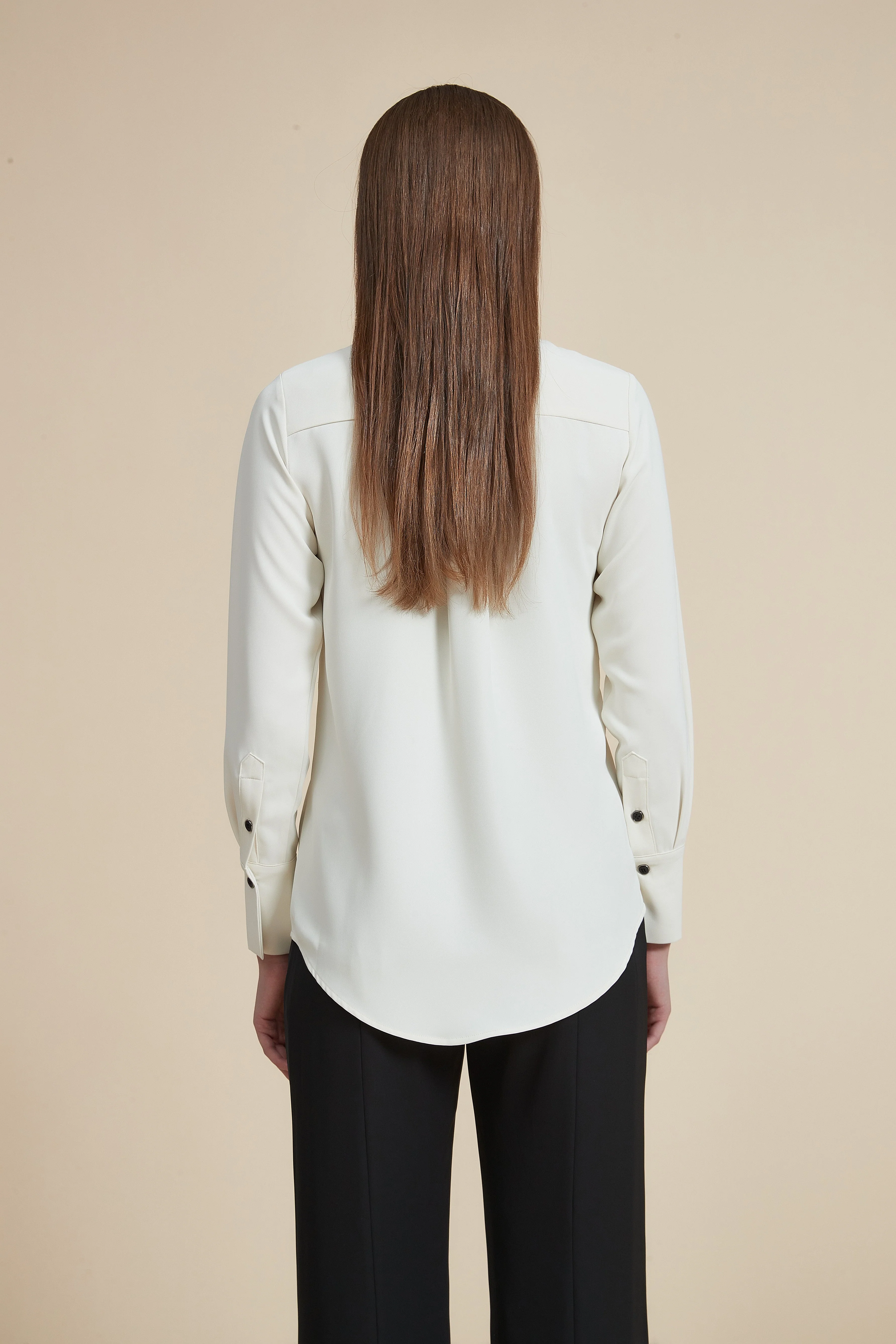 Ruffled long-sleeve blouse - Image 6