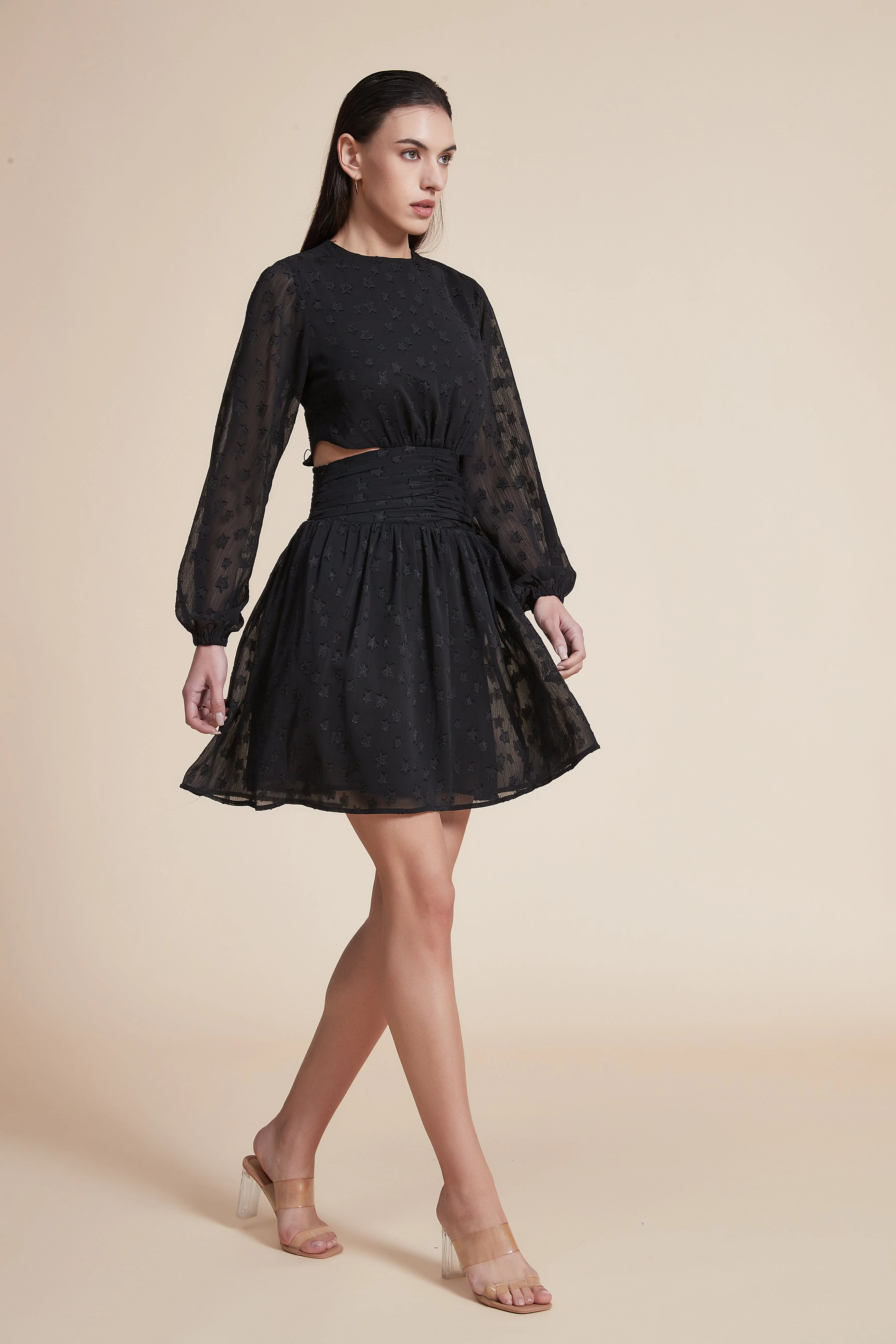 Plain Long Sleeve Maxi Dress - Image 5
