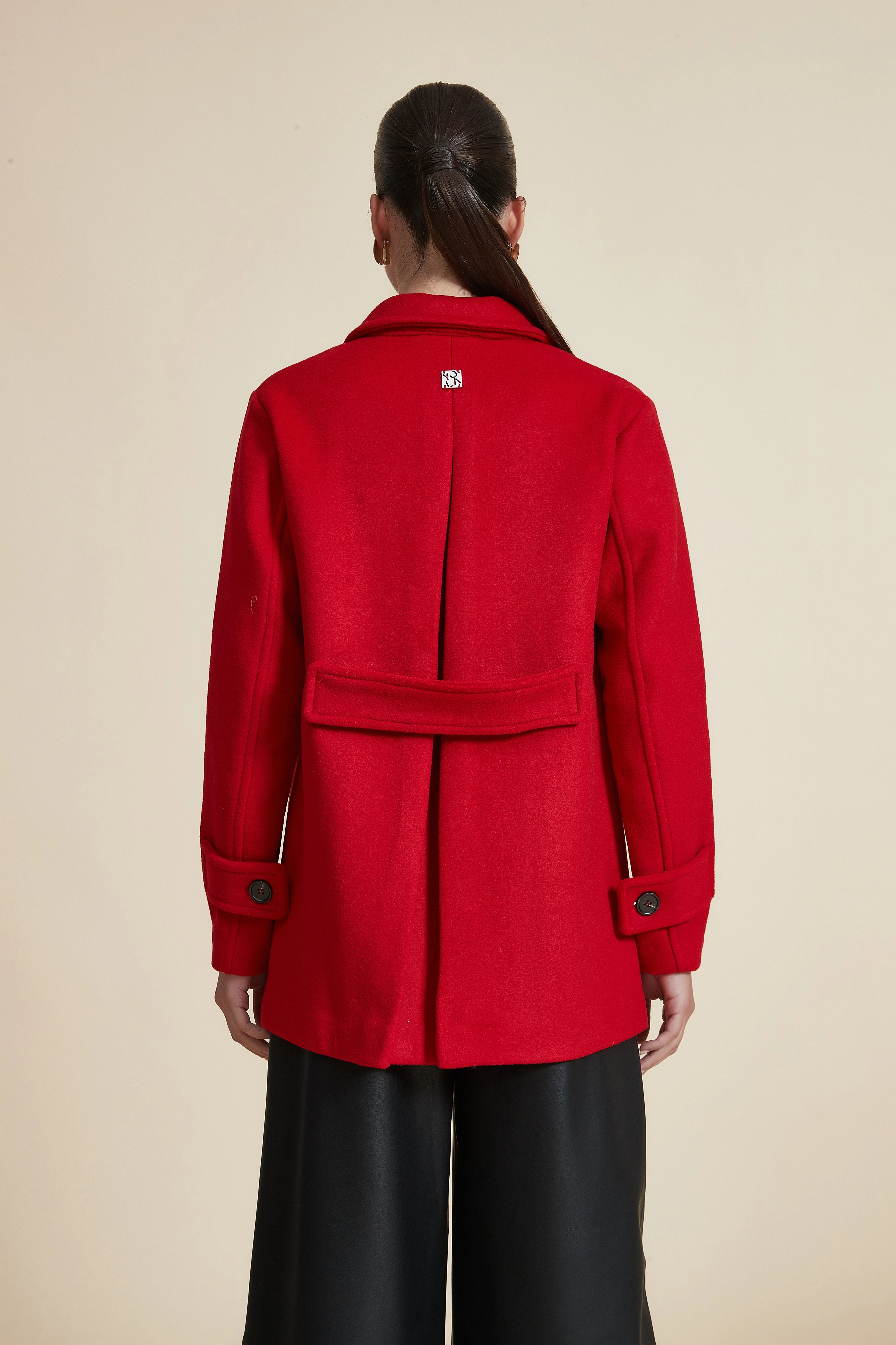 Plain Long Sleeve Shirt Jacket - Image 3