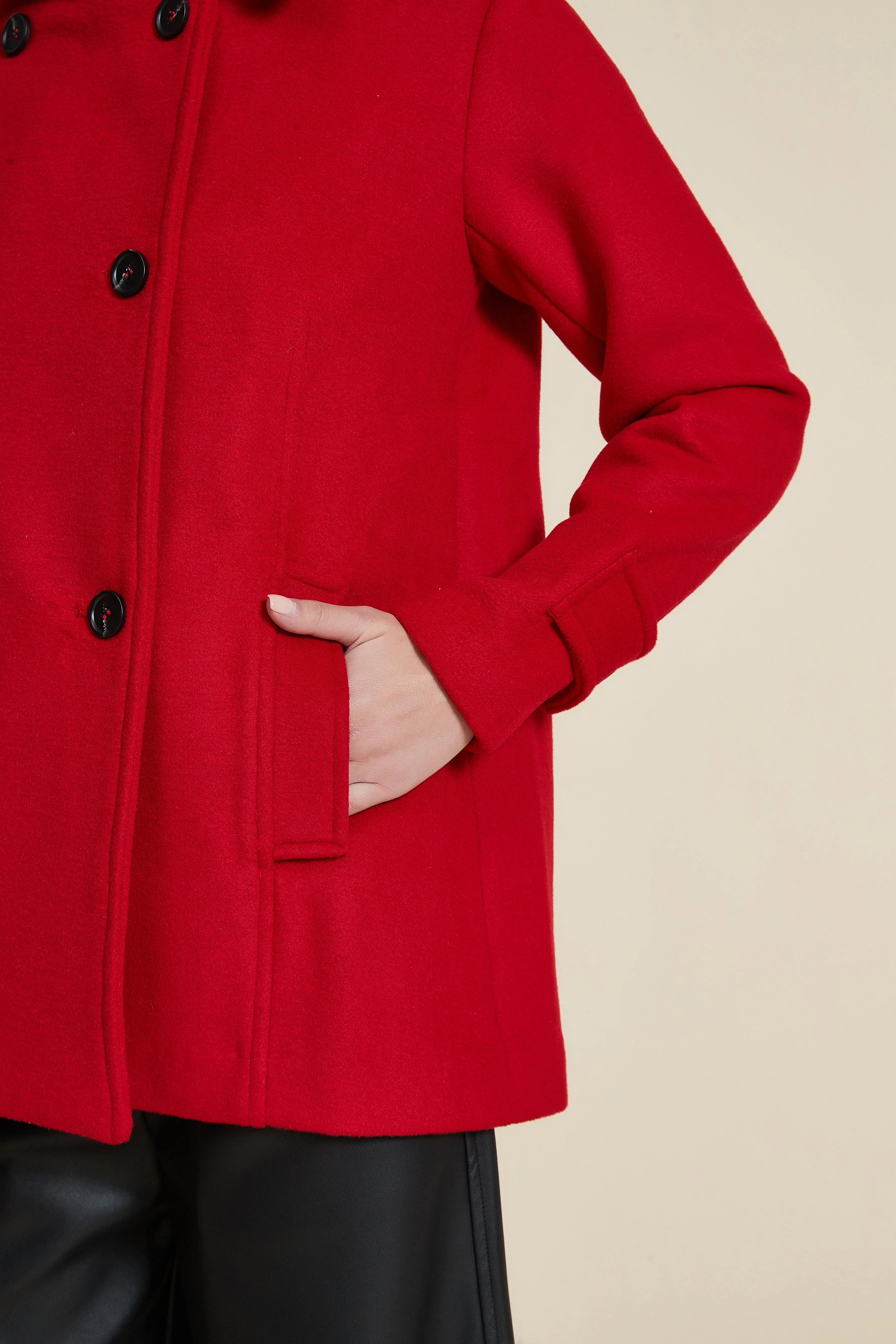 Plain Long Sleeve Shirt Jacket - Image 4