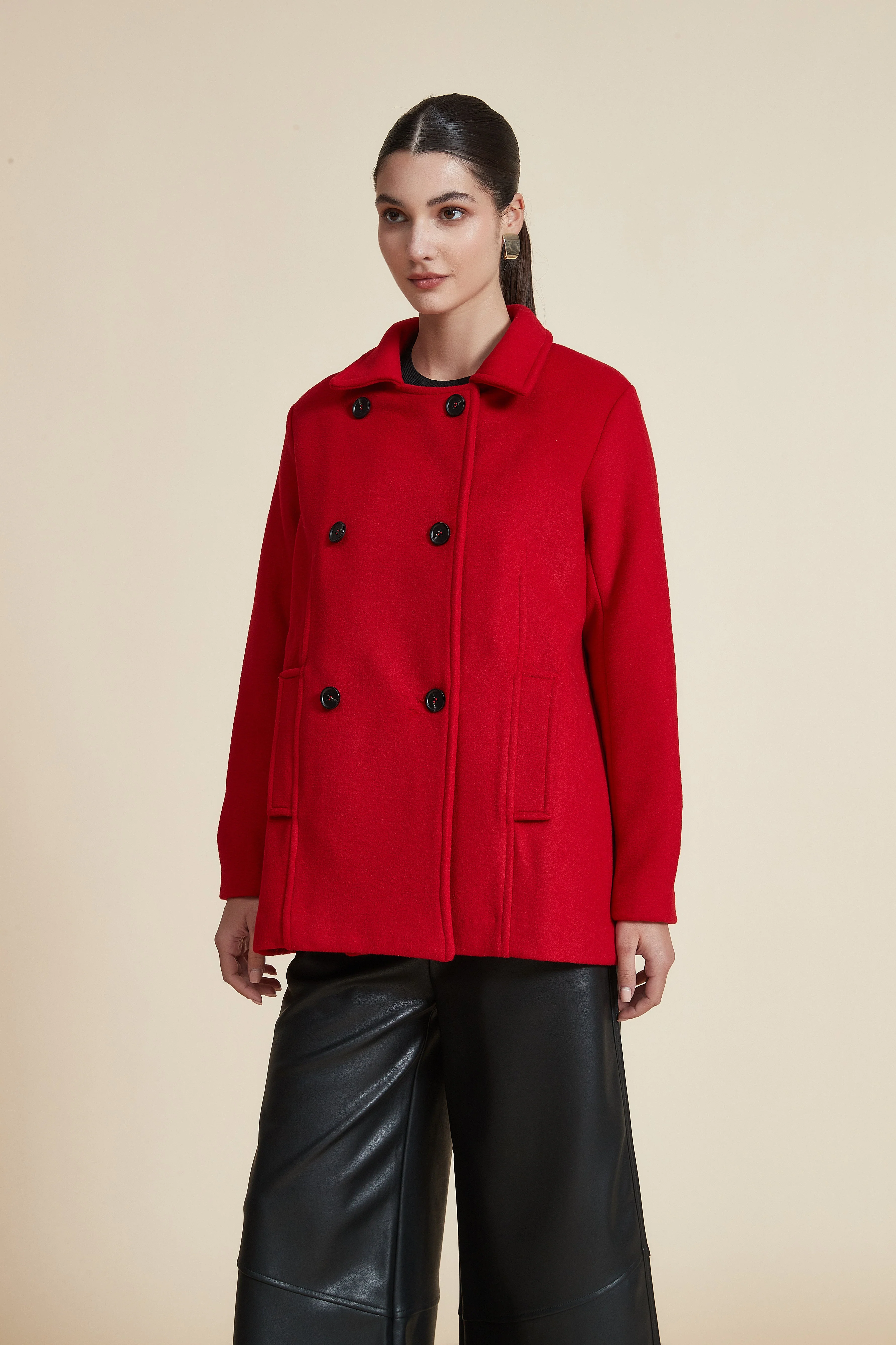 Plain Long Sleeve Shirt Jacket - Image 5