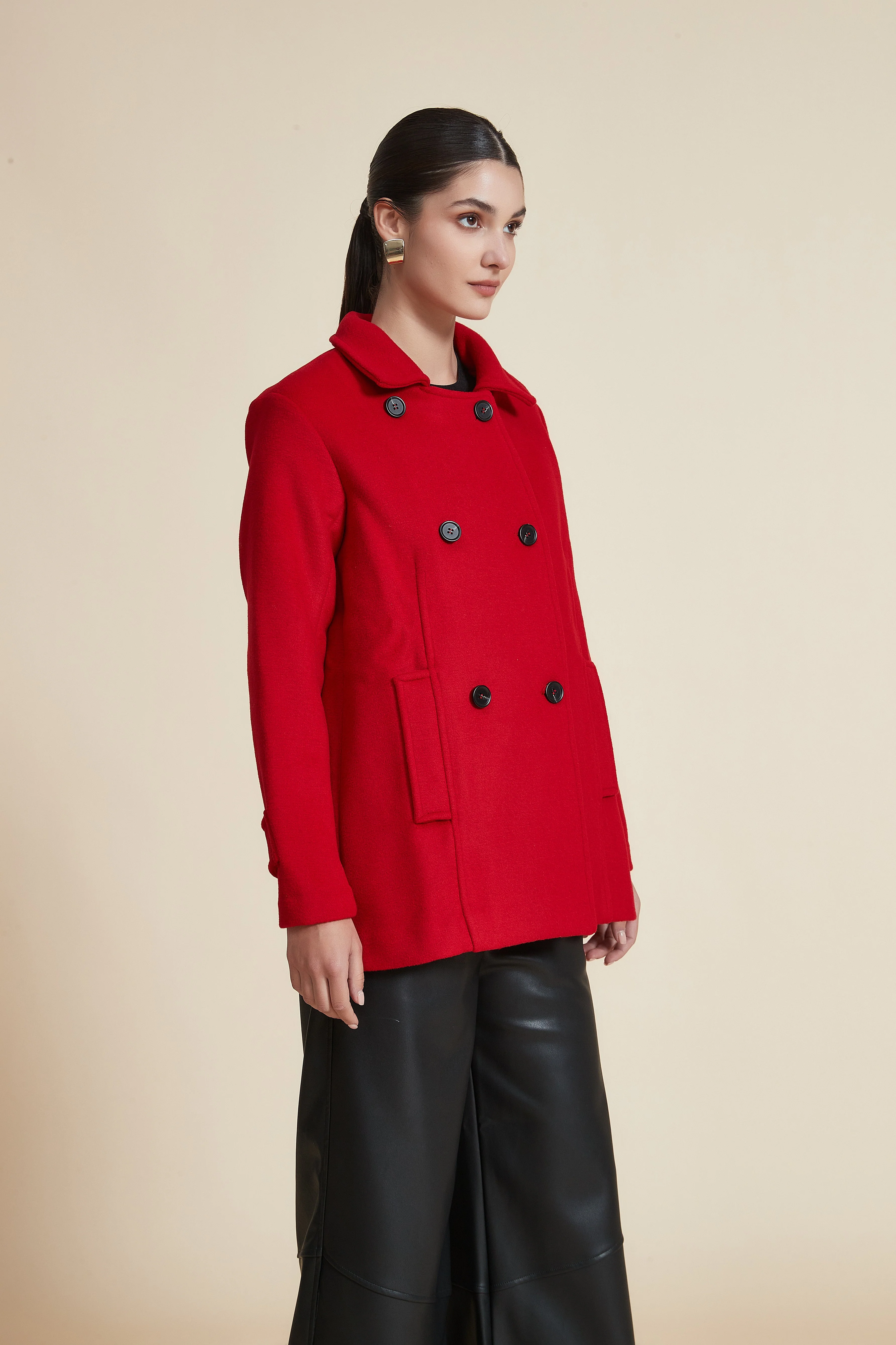 Plain Long Sleeve Shirt Jacket - Image 6