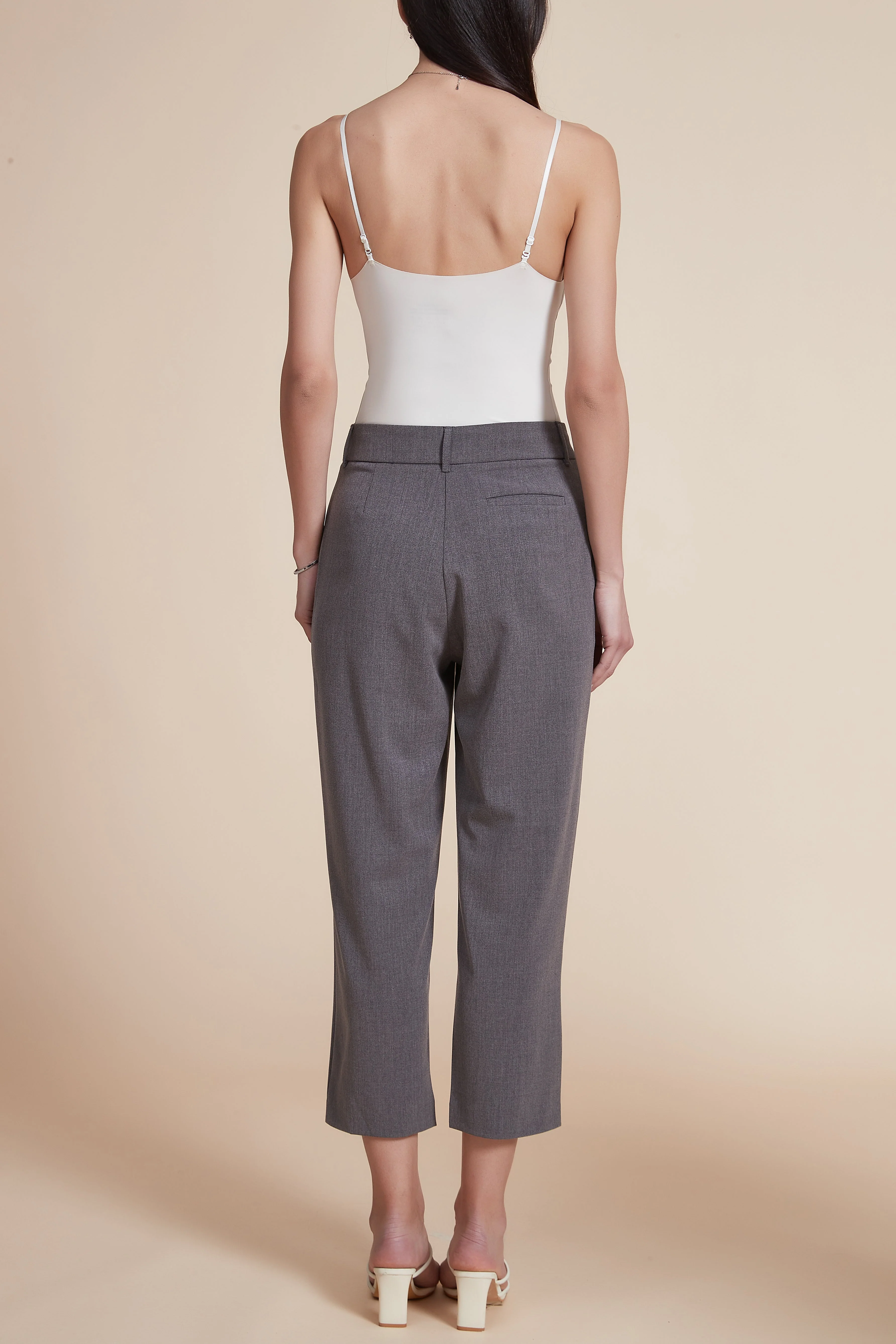 Plain Solid Midi Women's Pants - Image 3