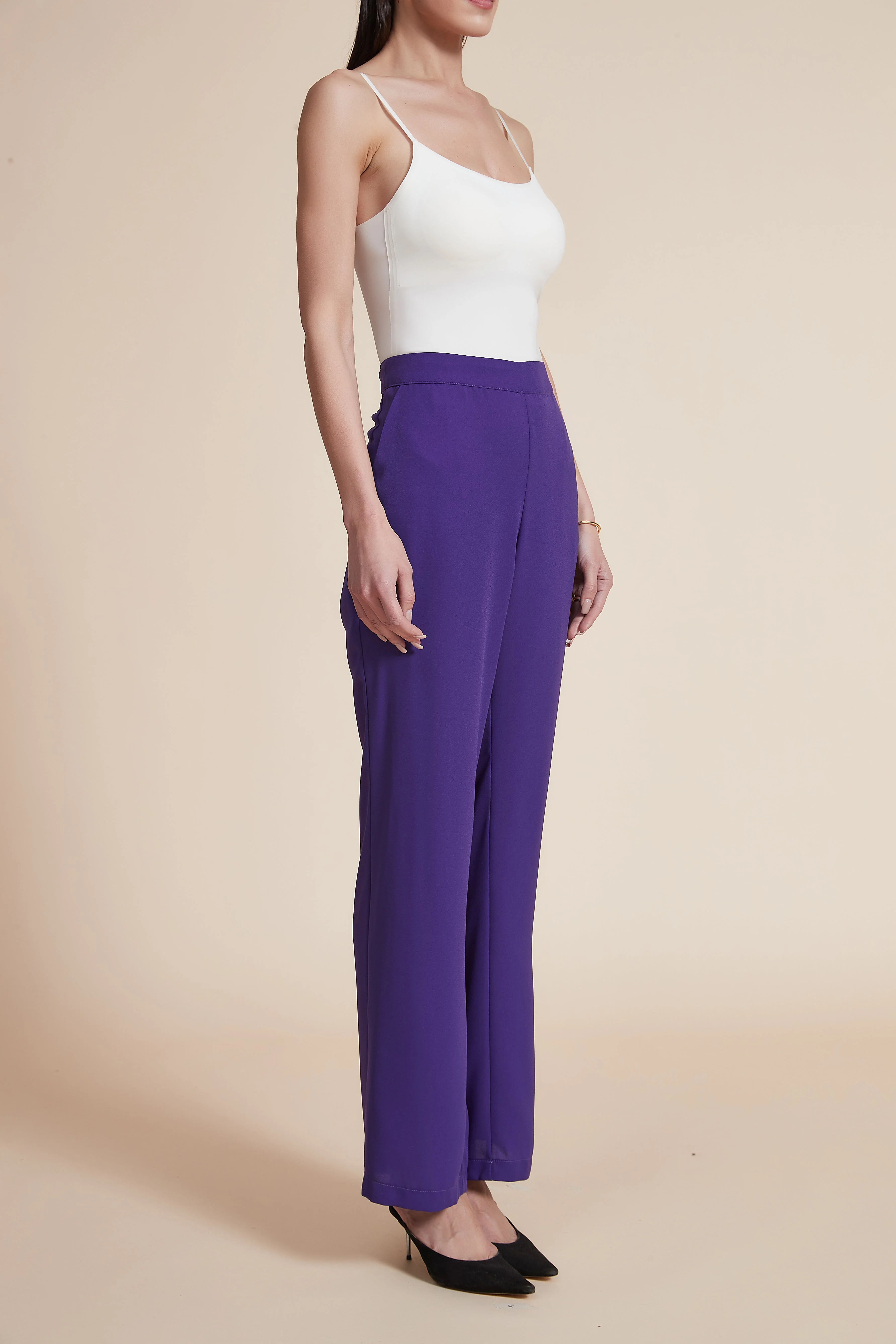 High-Waisted Straight-Leg Trousers - Image 5