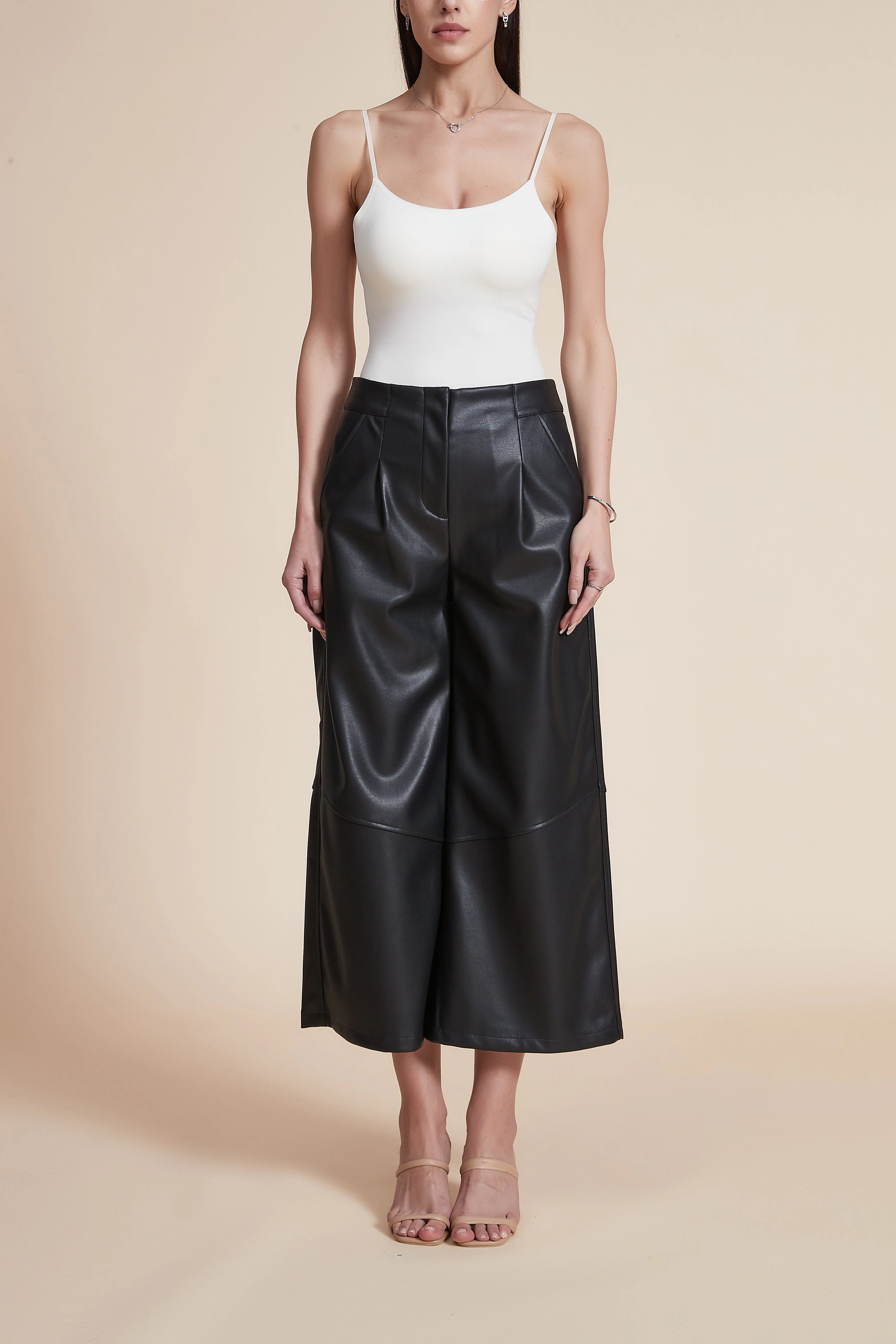 Midi Pants with Wide Legs - Image 2