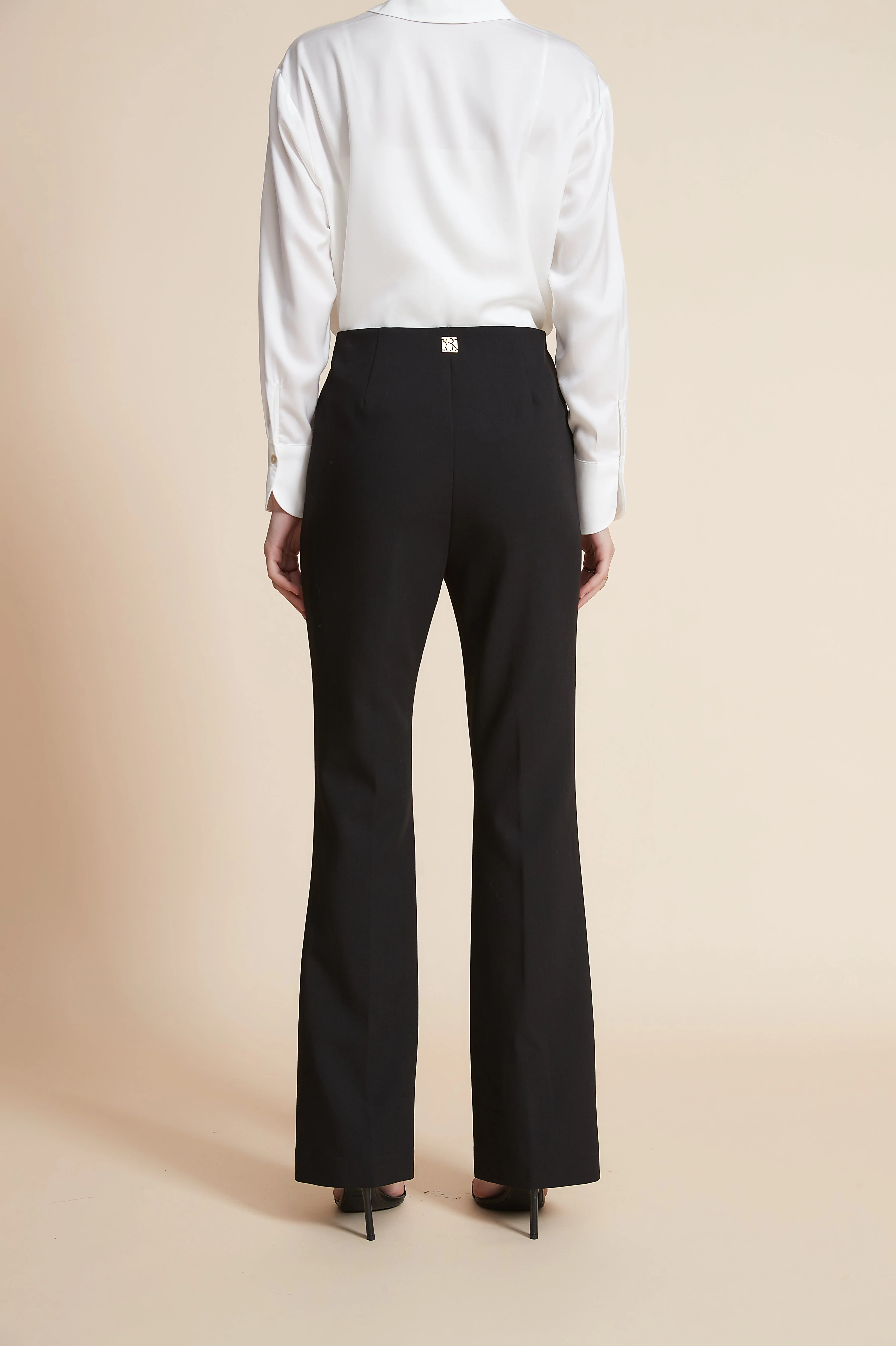 Slim Fit Work Trousers With Vertical Stripes - Image 5