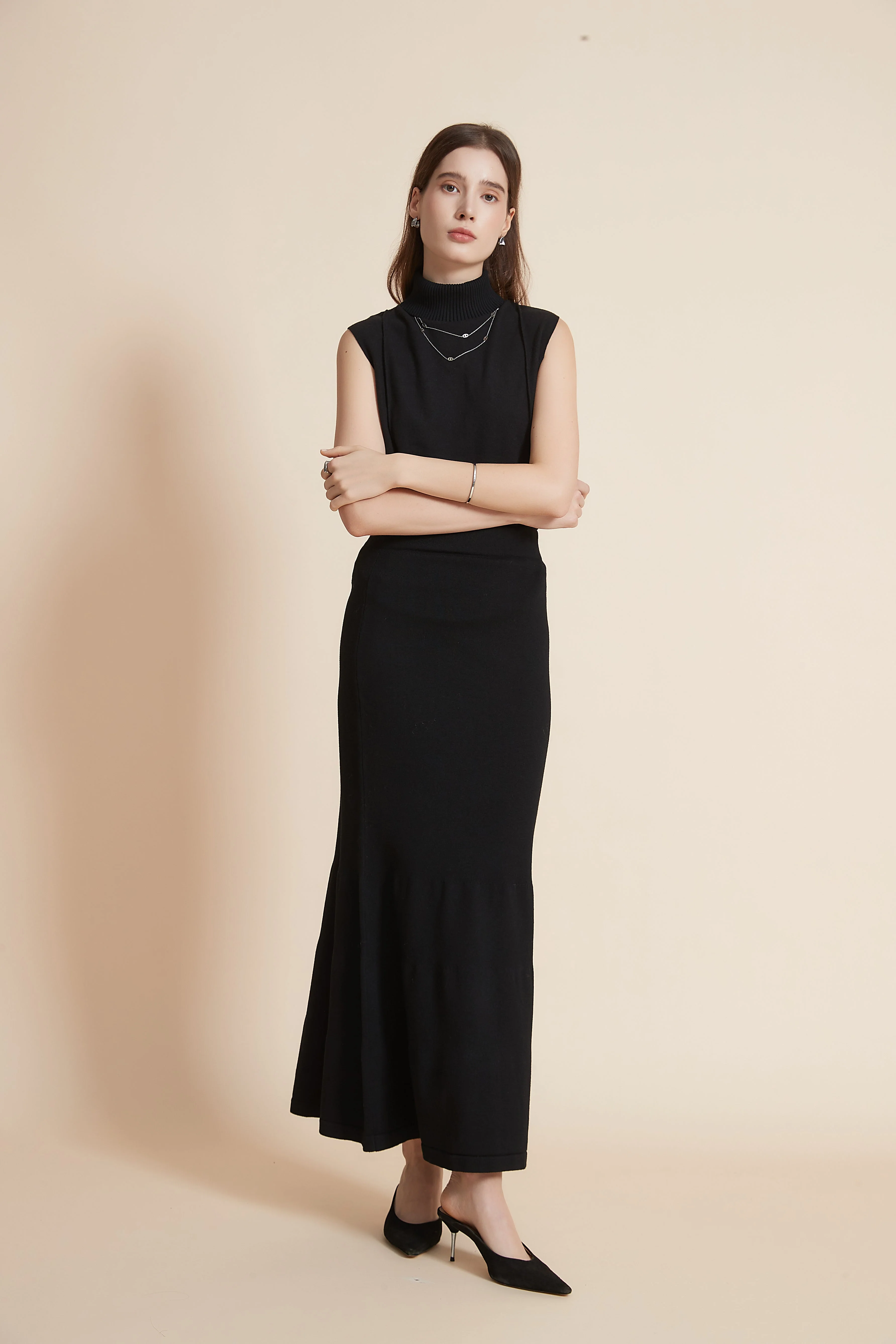 Wide Flared Long Skirt - Image 3