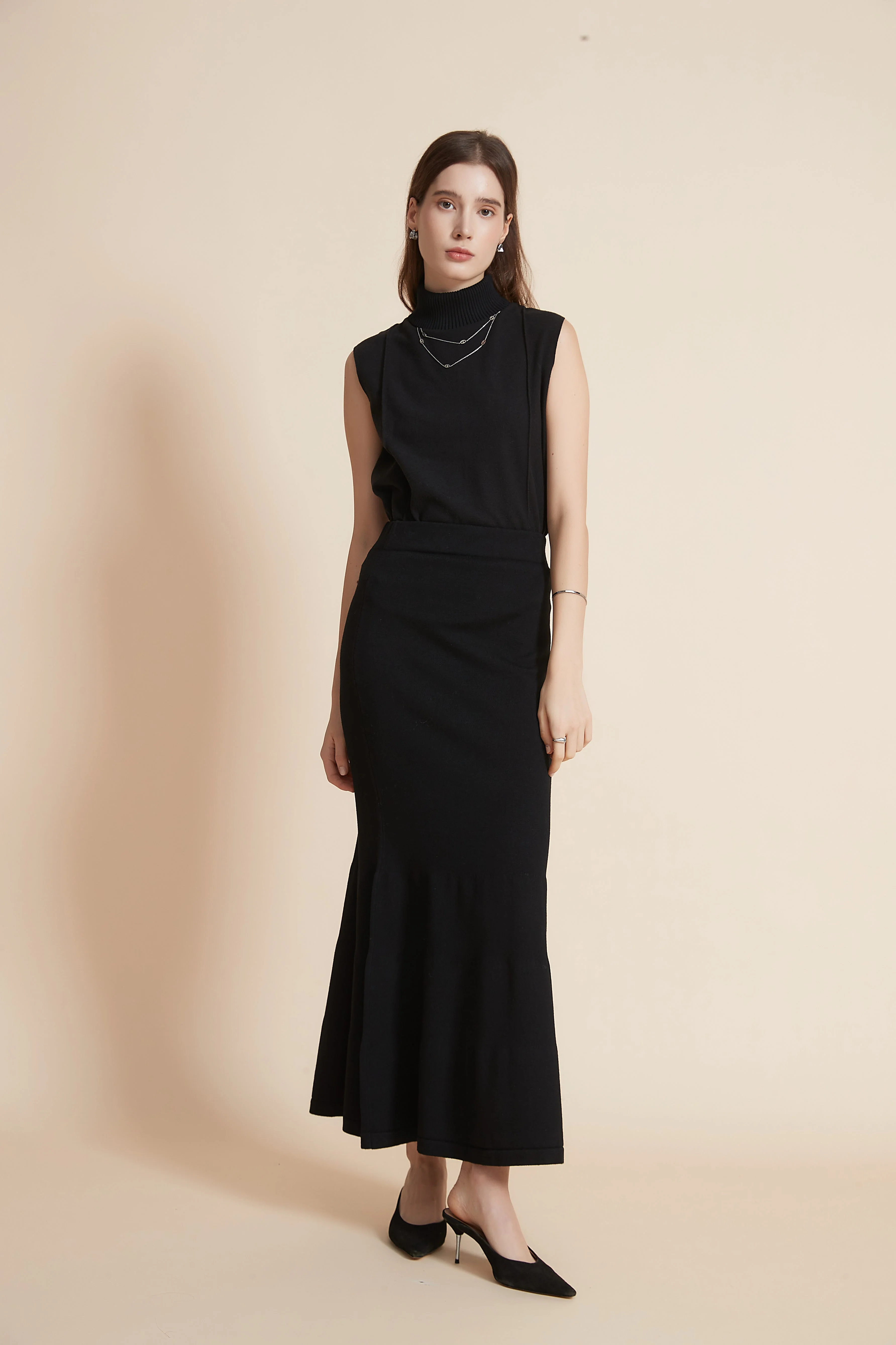Wide Flared Long Skirt - Image 4