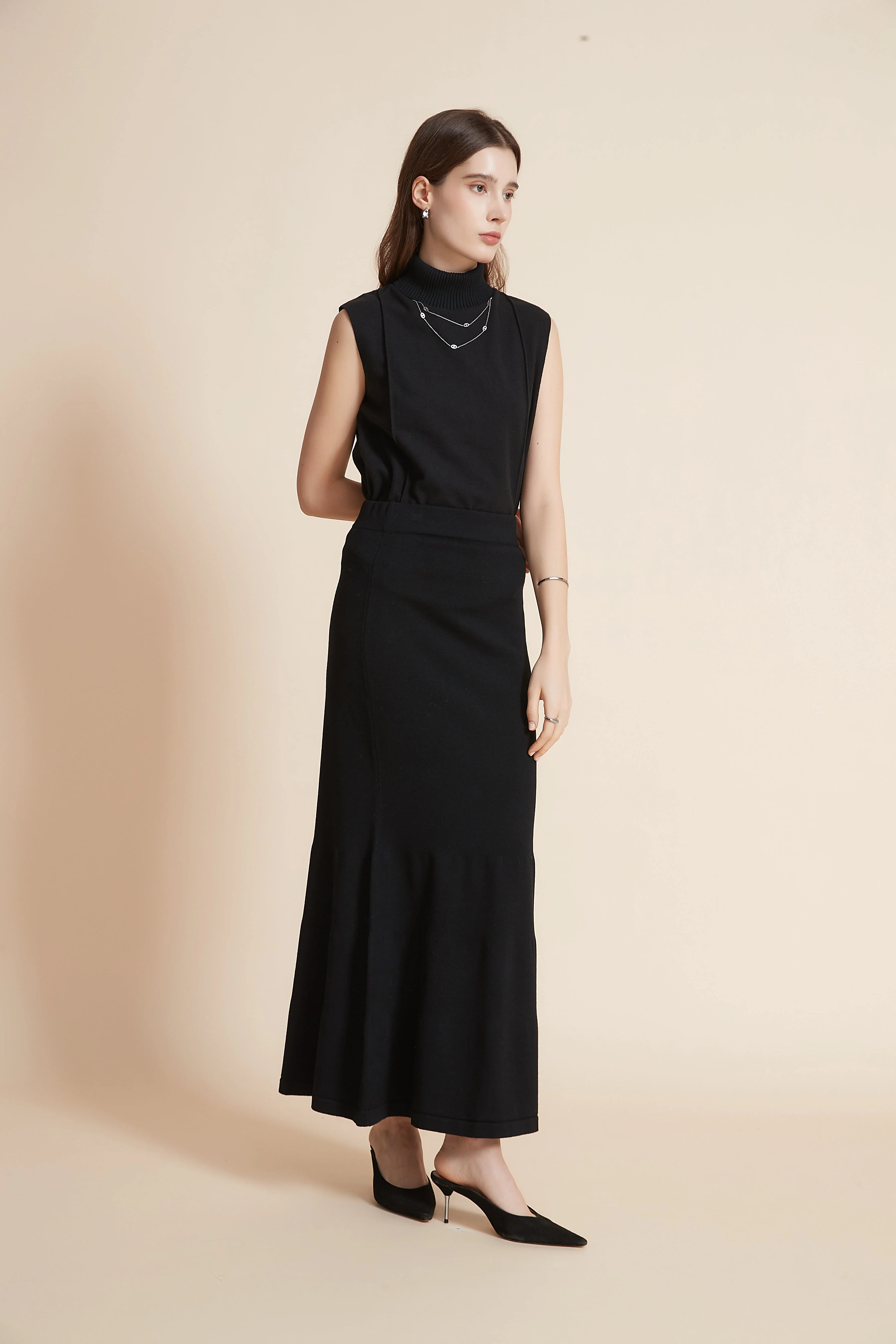 Wide Flared Long Skirt - Image 5