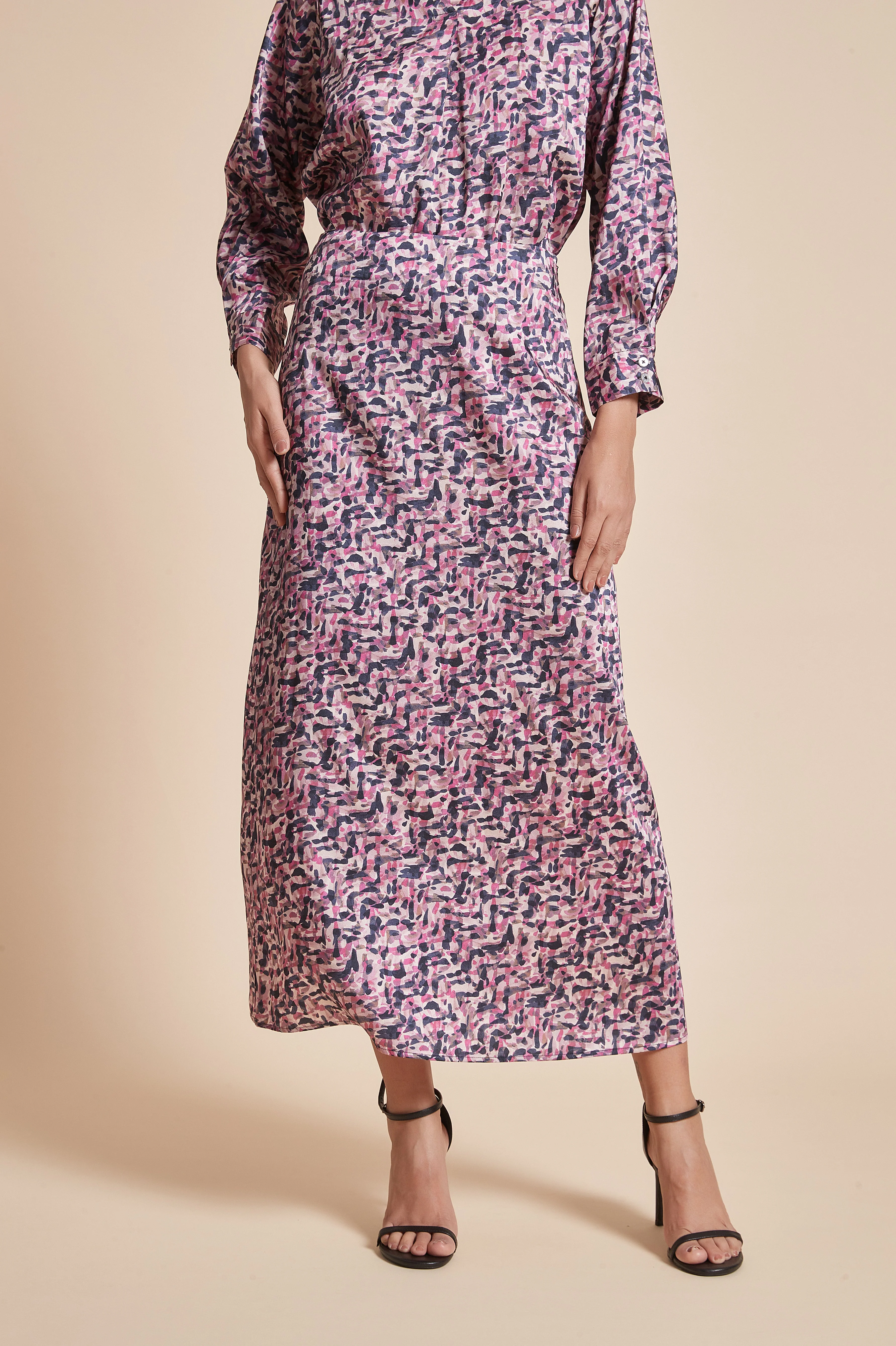 Printed Long Skirt
