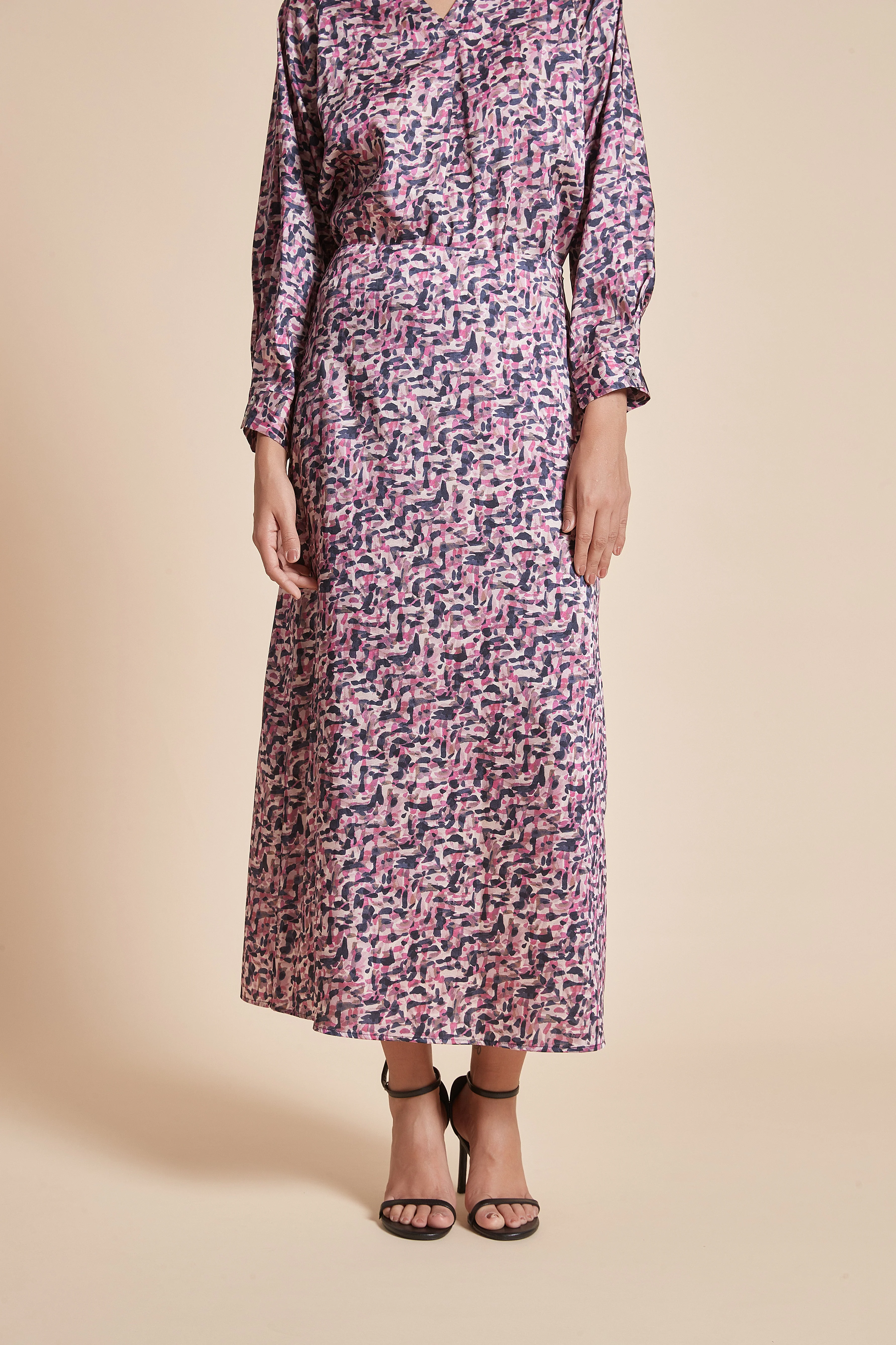 Printed Long Skirt - Image 3