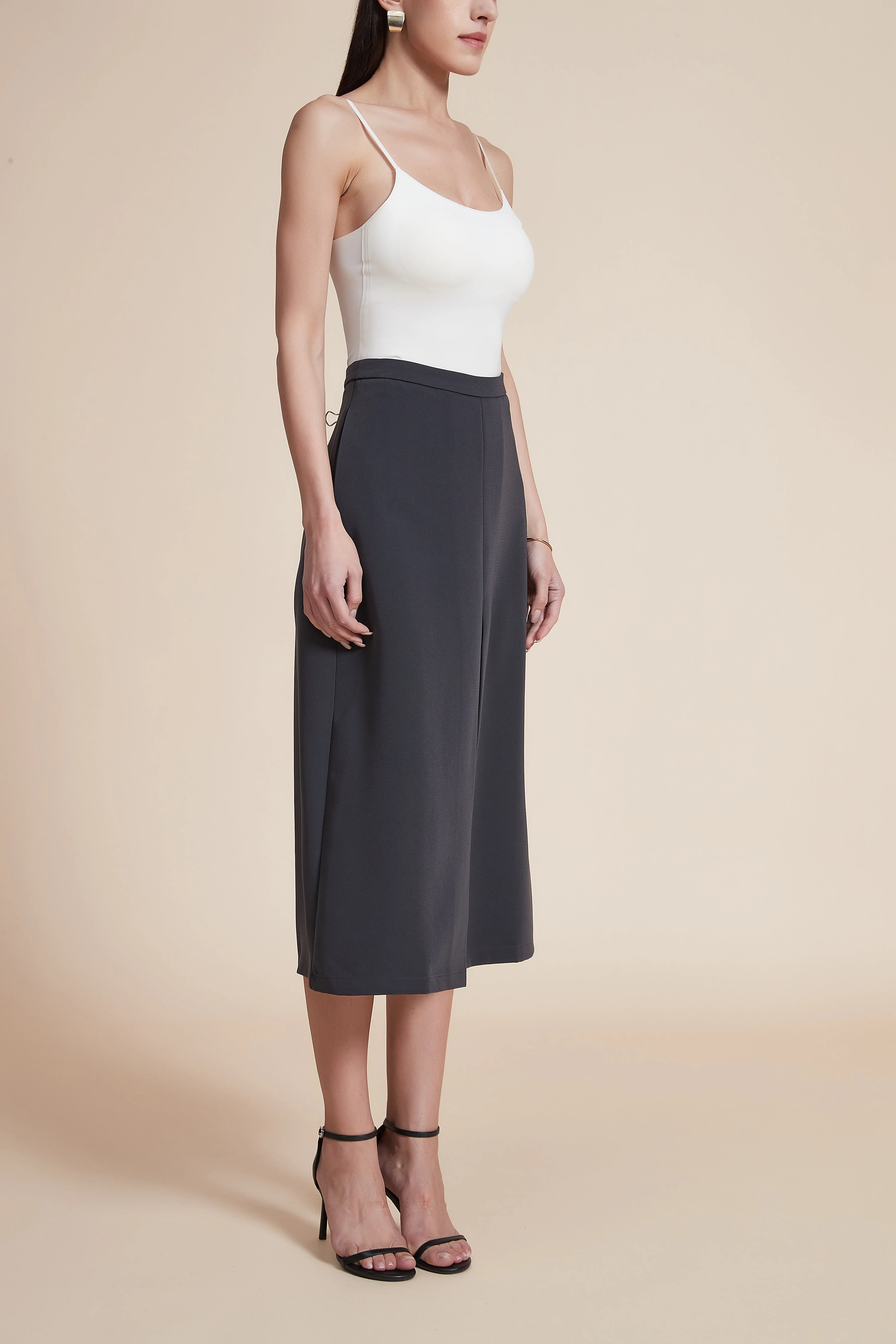 Midi Skirt with Front Slit - Image 5