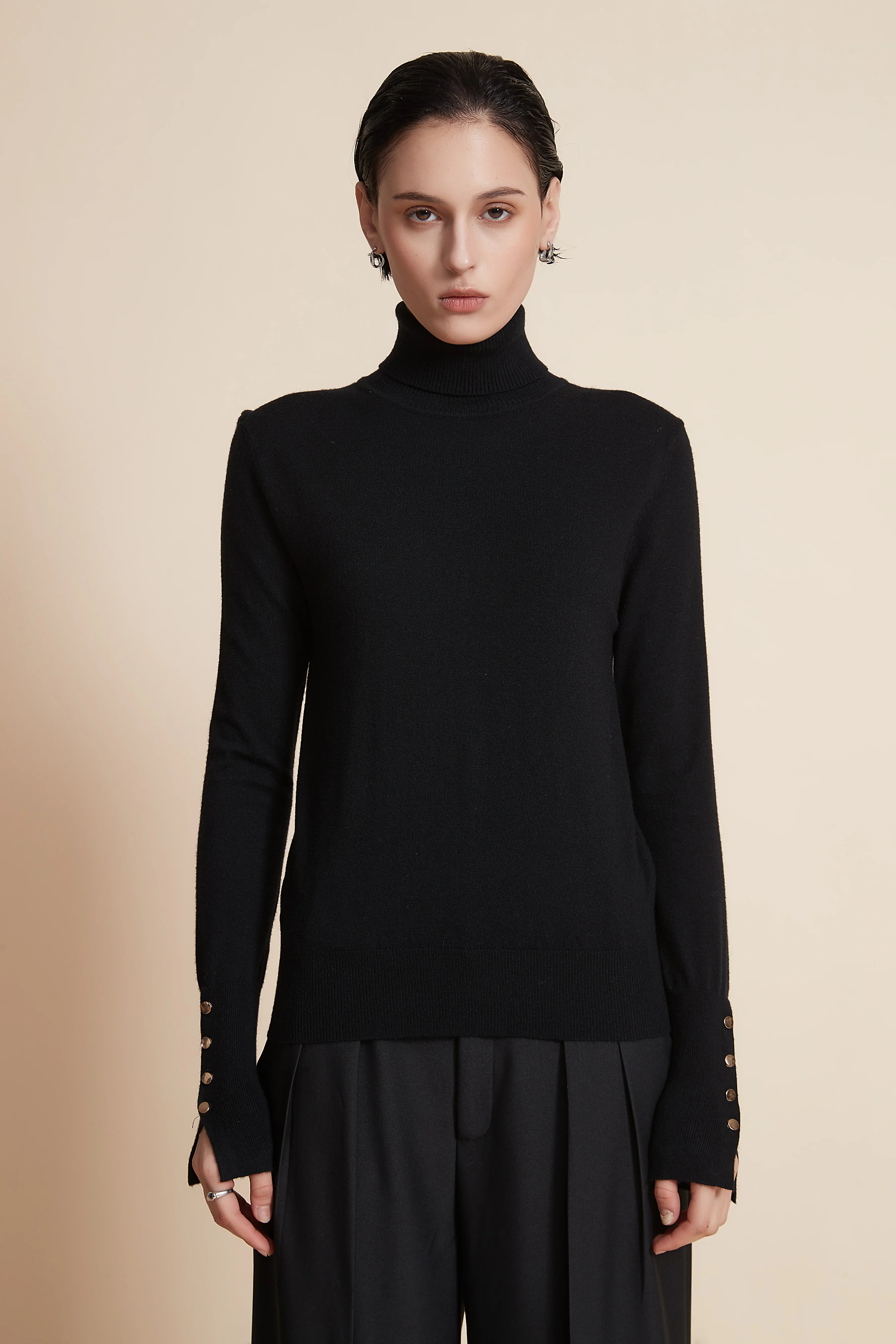 Long Sleeve Turtle Neck Sweater