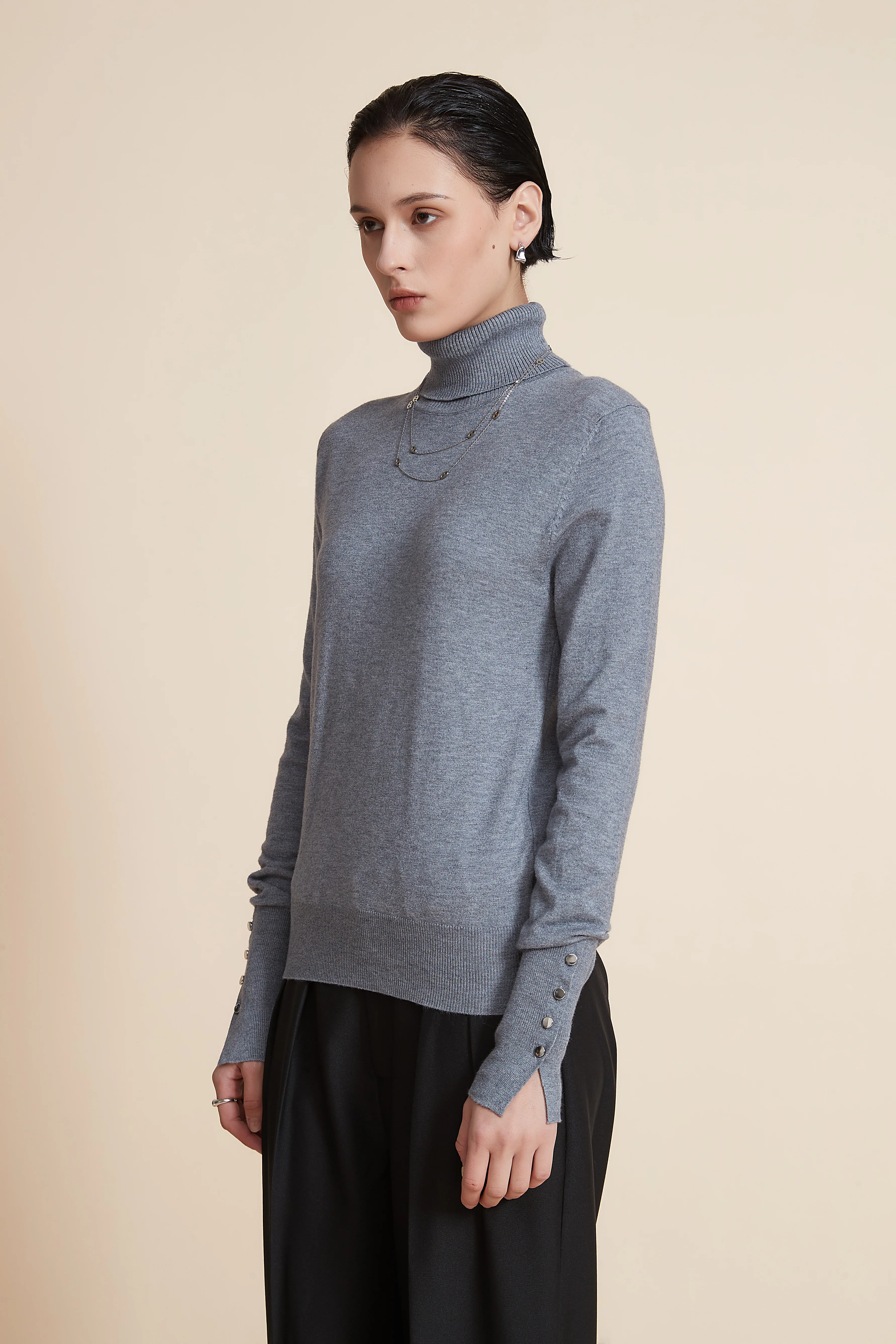 Long Sleeve Turtle Neck Sweater - Image 12
