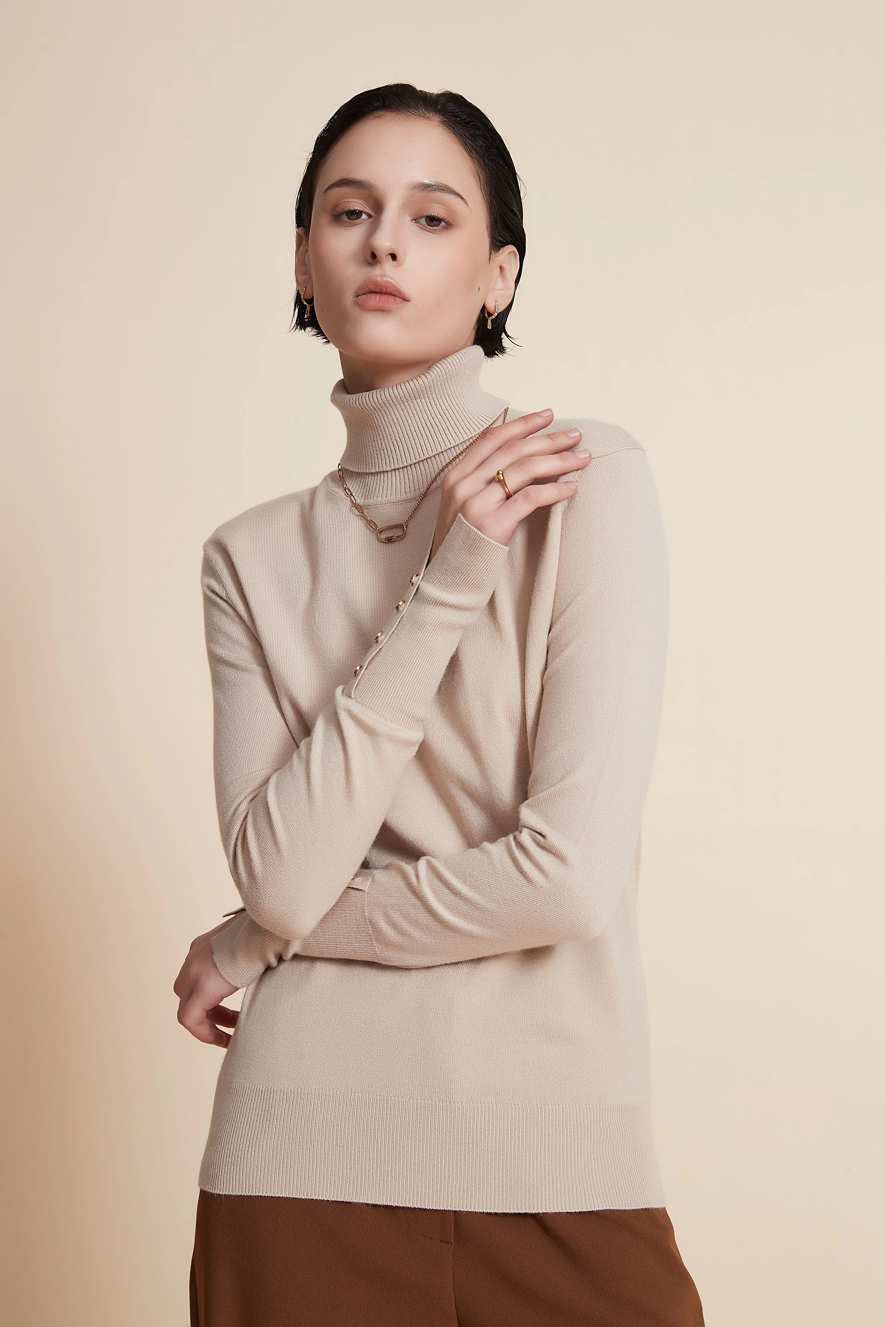 Long Sleeve Turtle Neck Sweater - Image 7