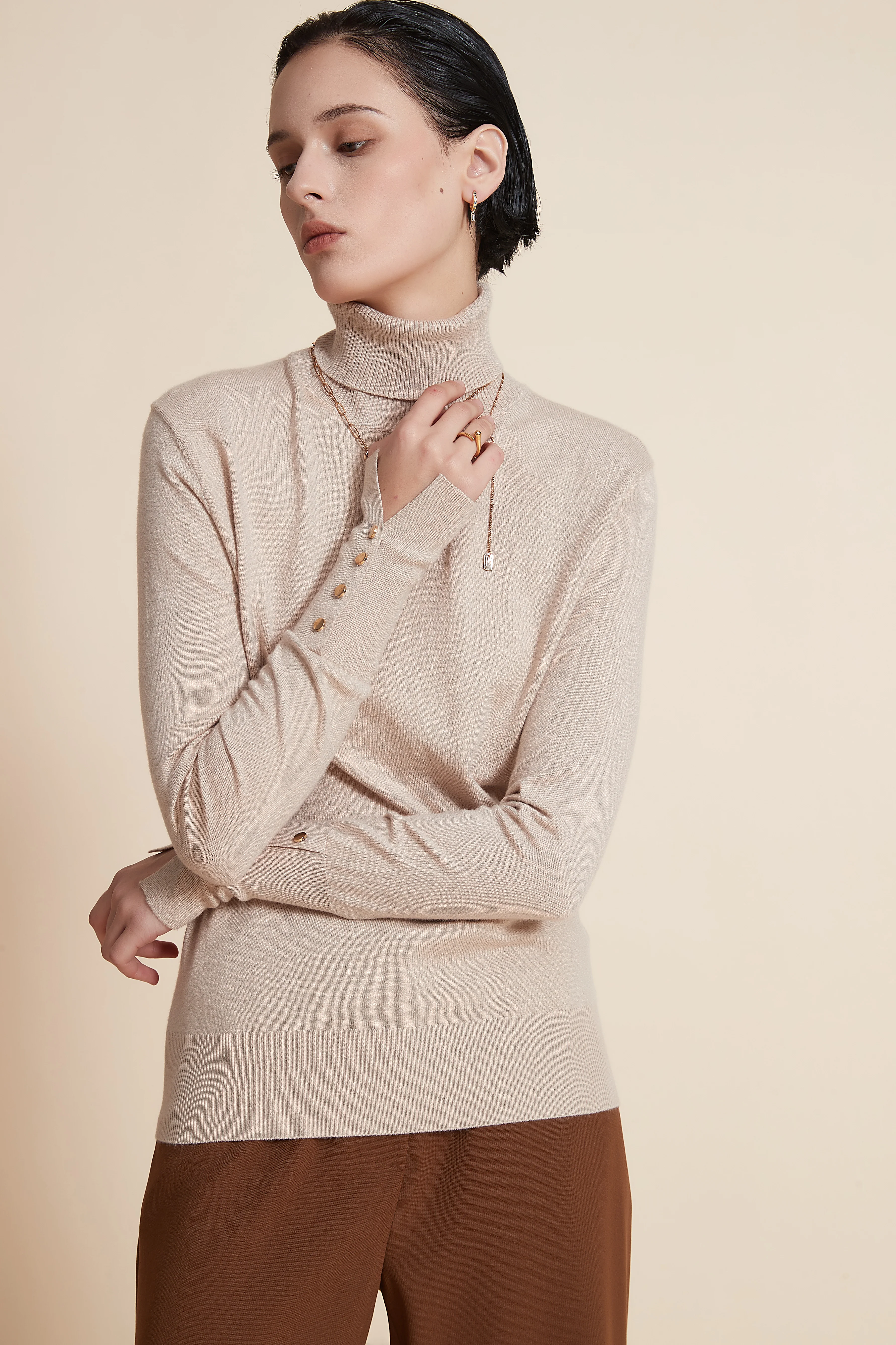 Long Sleeve Turtle Neck Sweater - Image 8