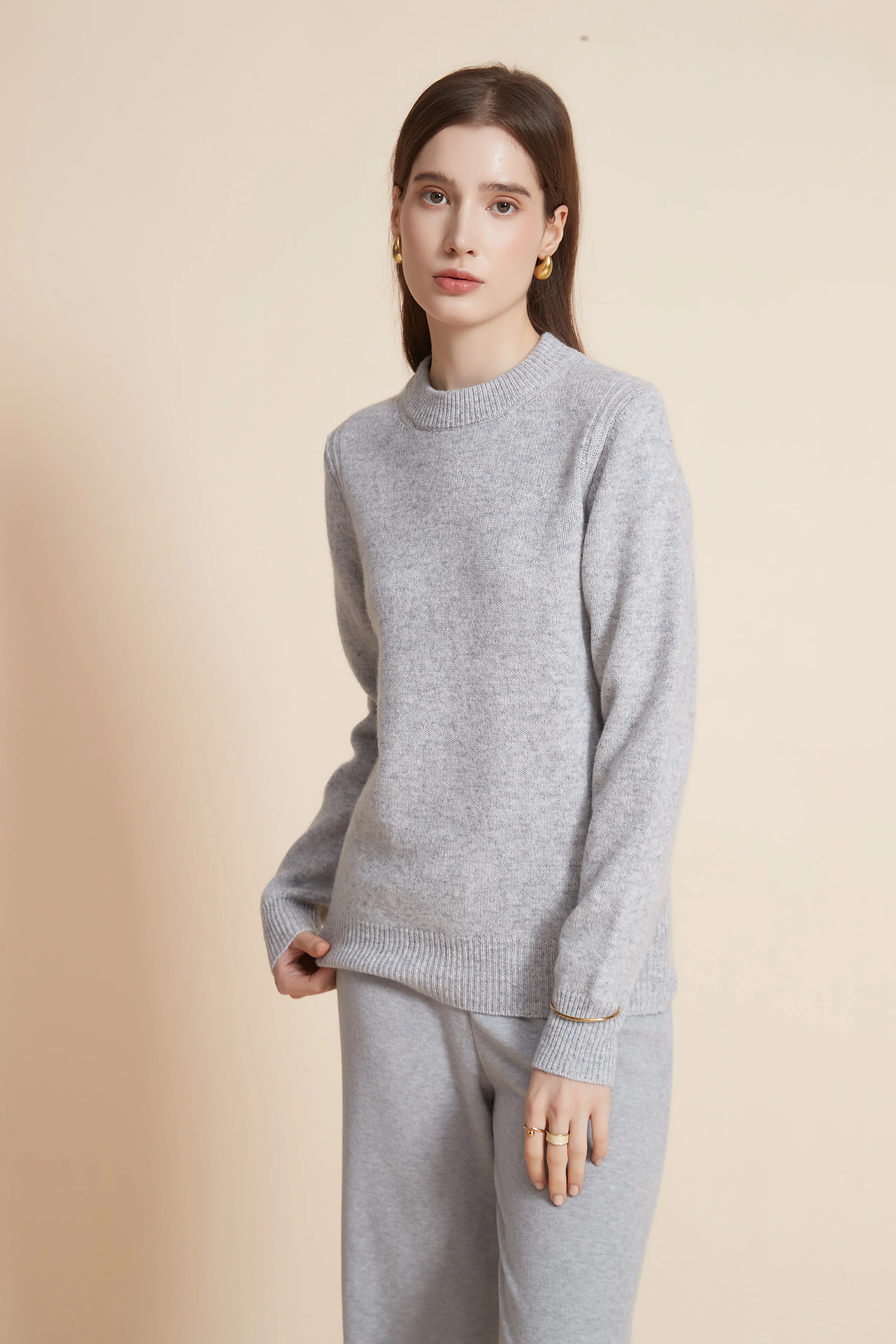 Winter High Neck Long Sleeve Blouse - Image 3