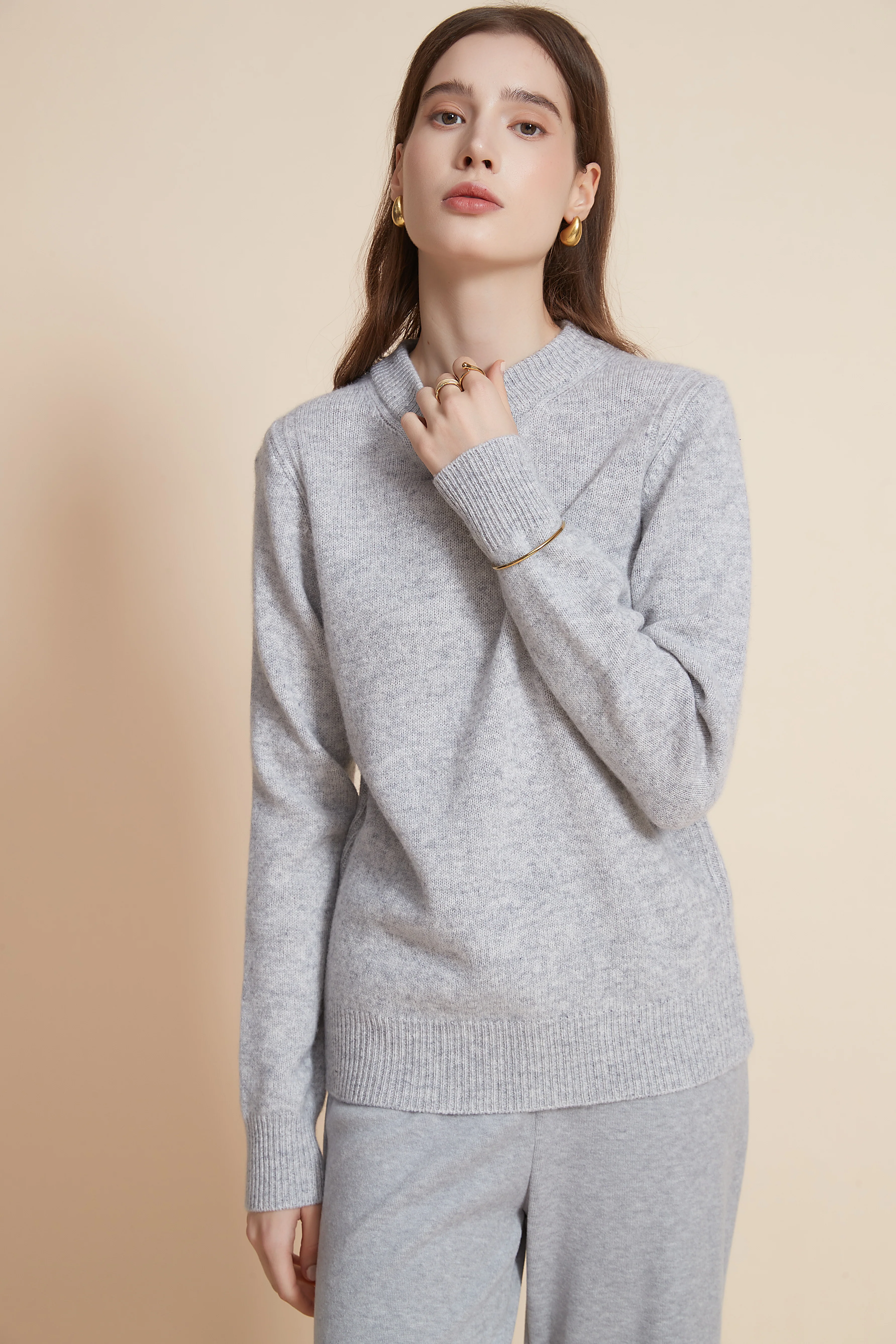 Winter High Neck Long Sleeve Blouse - Image 4