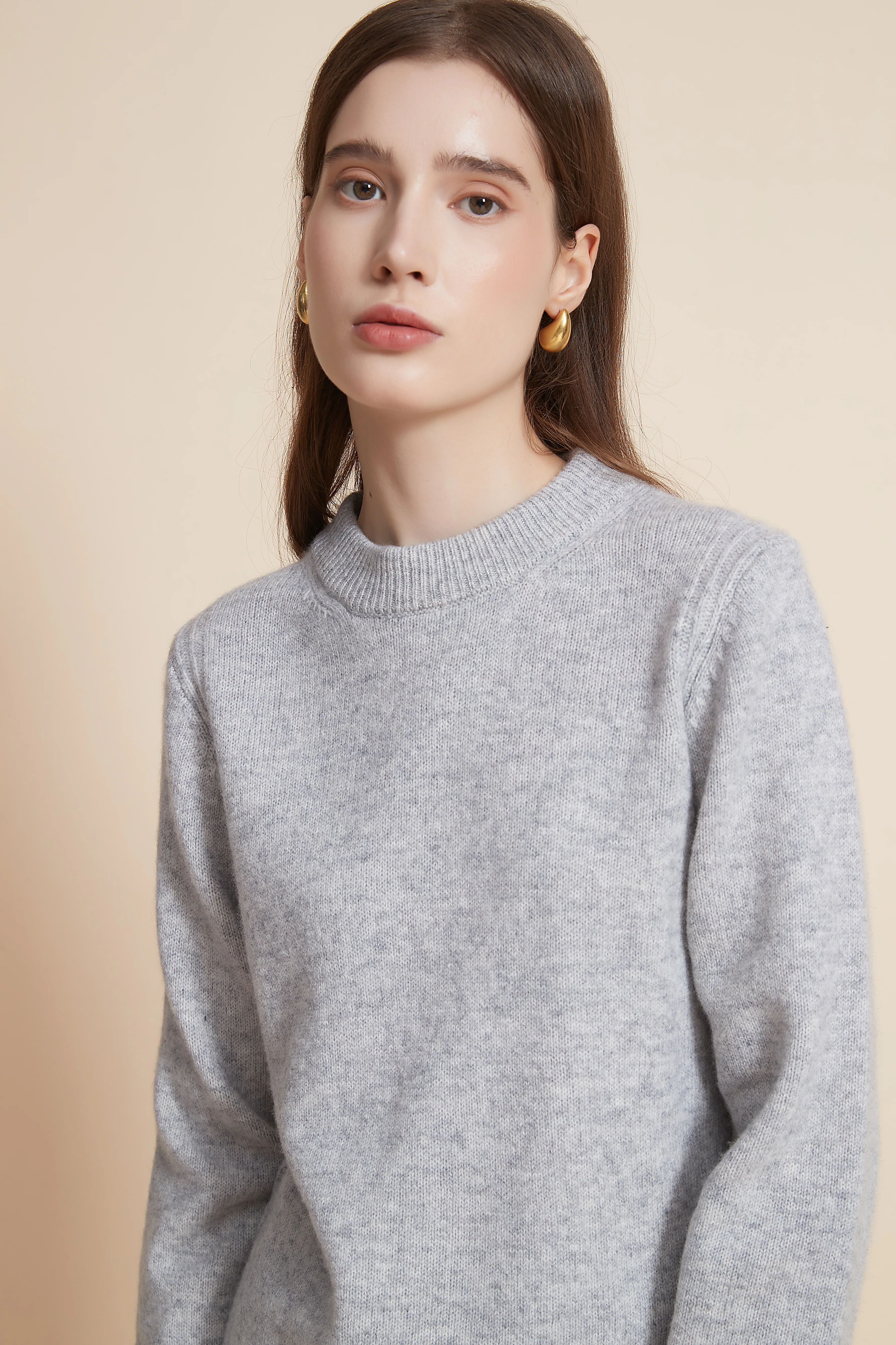 Winter High Neck Long Sleeve Blouse - Image 5