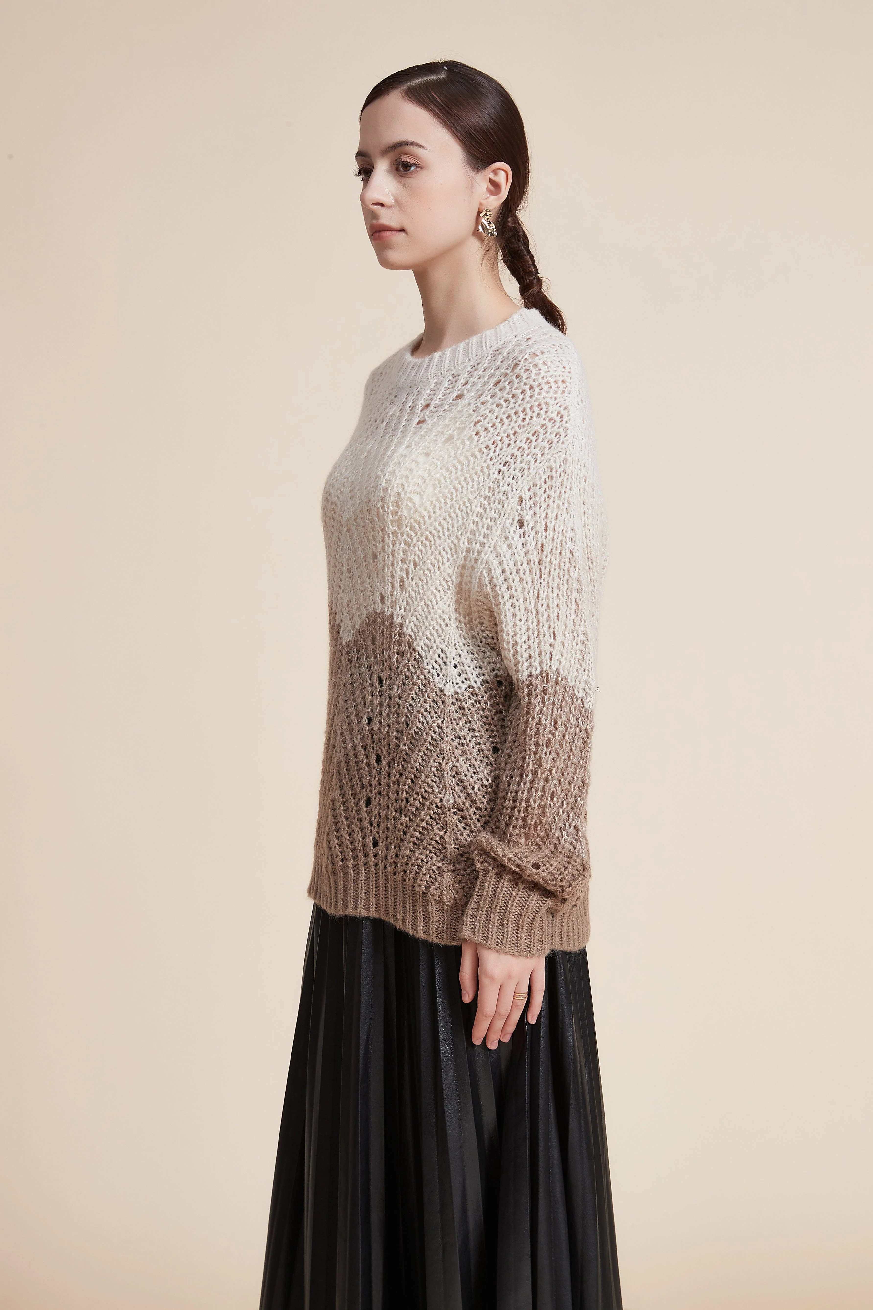 Cozy Ribbed Long Sleeve Top with Round Neck - Image 12