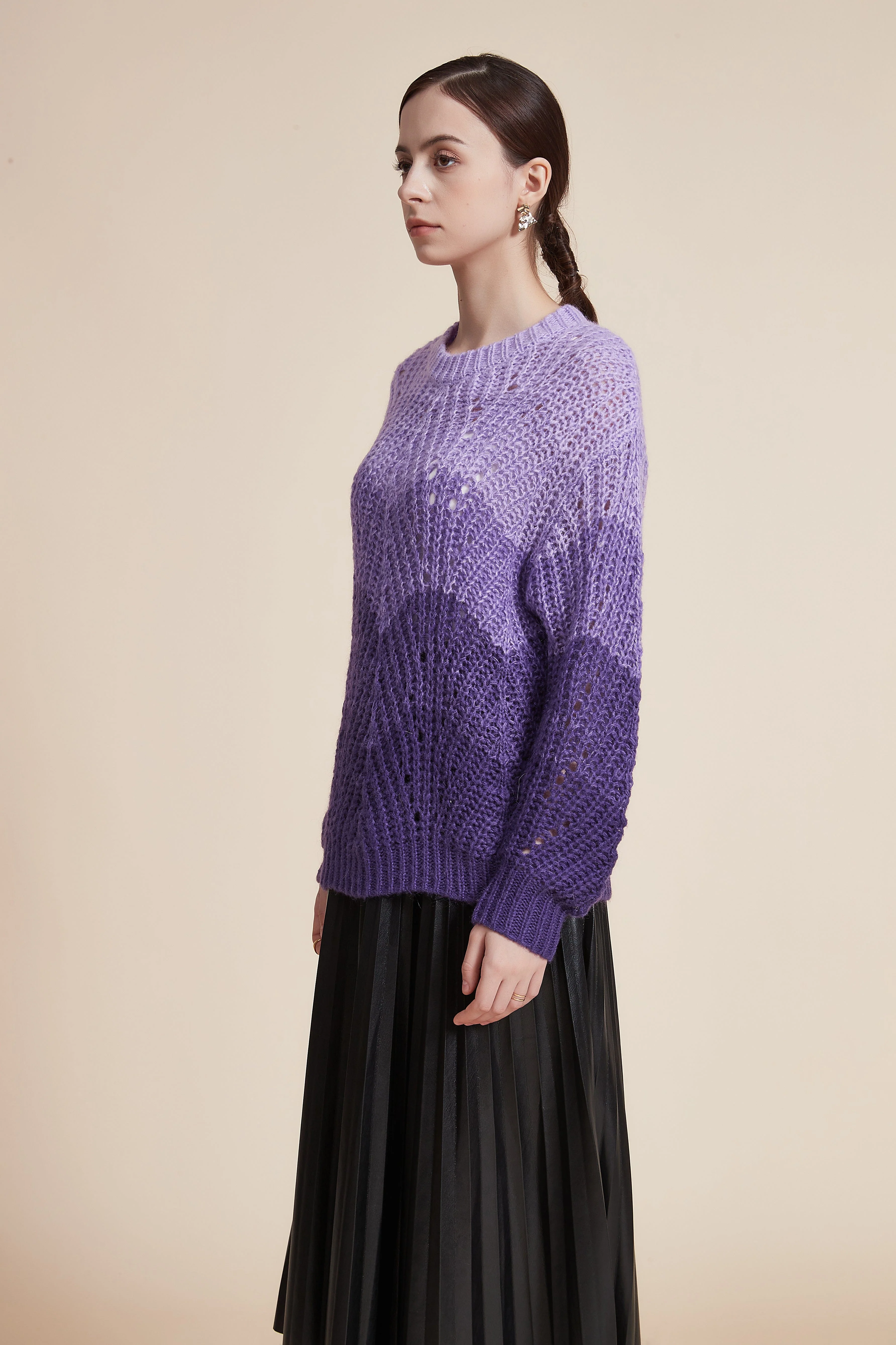 Cozy Ribbed Long Sleeve Top with Round Neck - Image 5