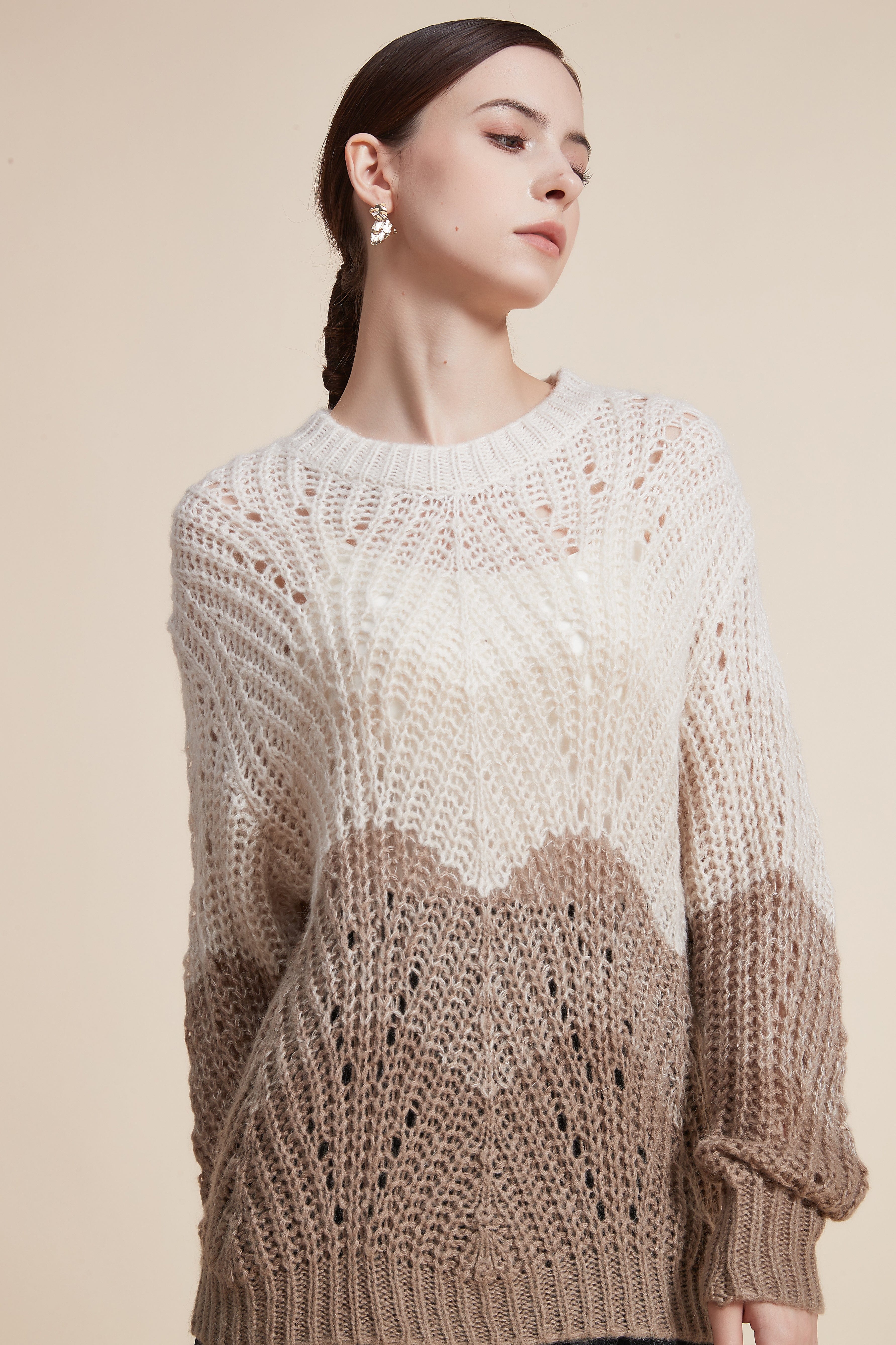 Cozy Ribbed Long Sleeve Top with Round Neck - Image 7